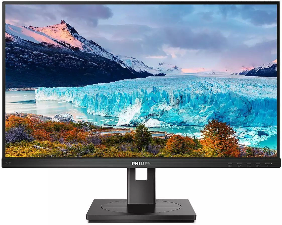 Монитор Philips 27" 272S1M(00/01) черный IPS LED 16:9 DVI HDMI M/M матовая HAS Piv 250cd 178гр/178гр 1920x1080 75Hz VGA DP FHD USB 6.05кг — миниатюра 3
