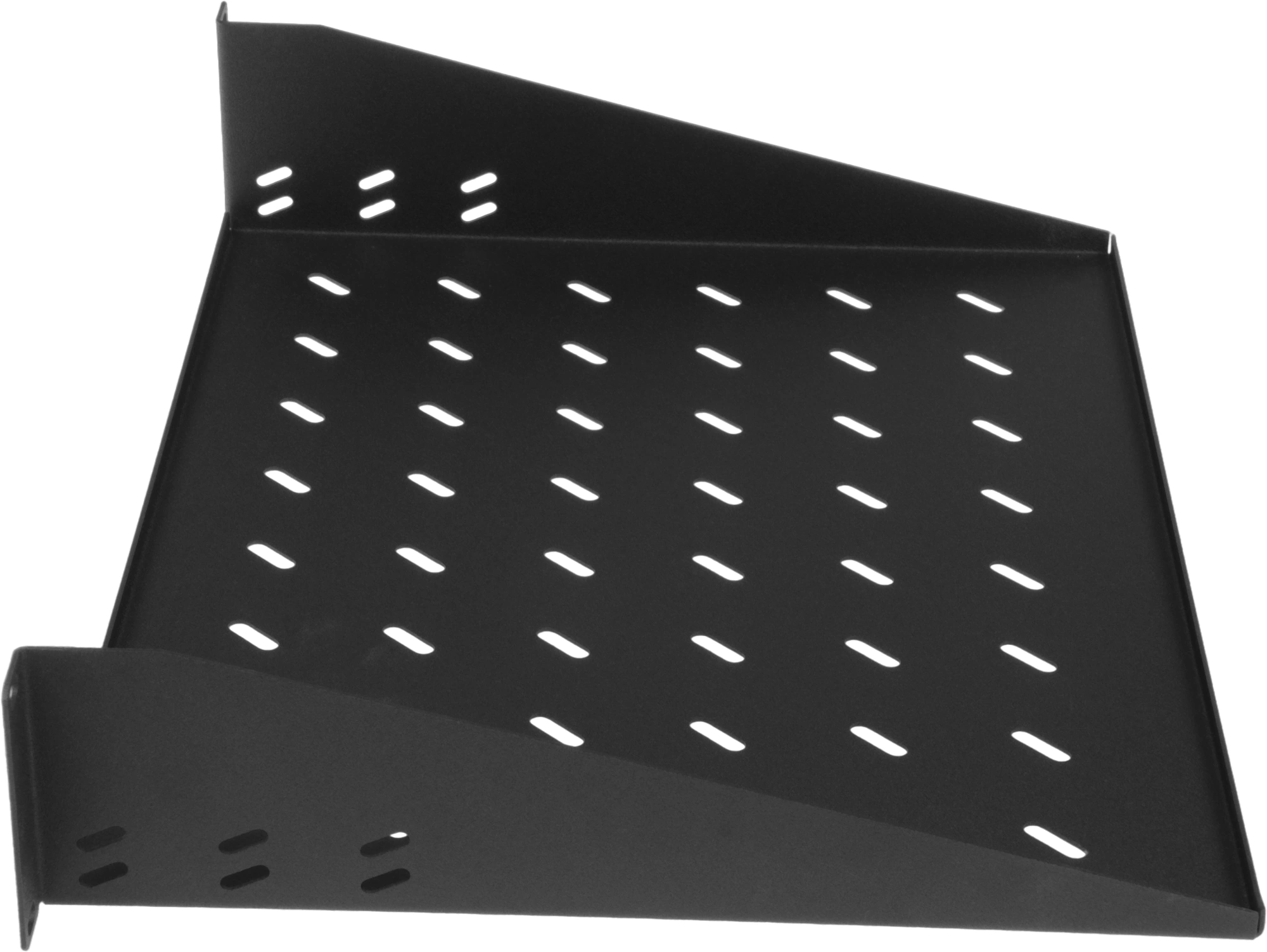 Полка стационарная ITK RS05-350P-R 2U нагр.:20кг. 19" 350мм черный (упак.:1шт) — миниатюра 5