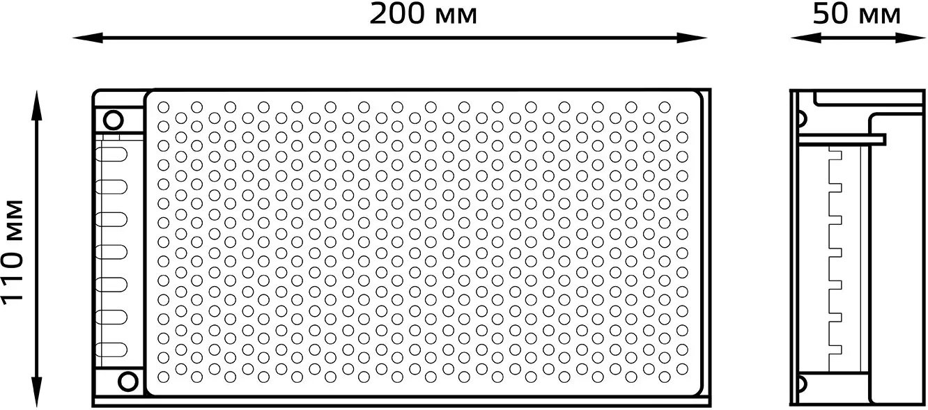 Блок питания Gauss 202003250 встраив. для лен.светод. черный — миниатюра 2