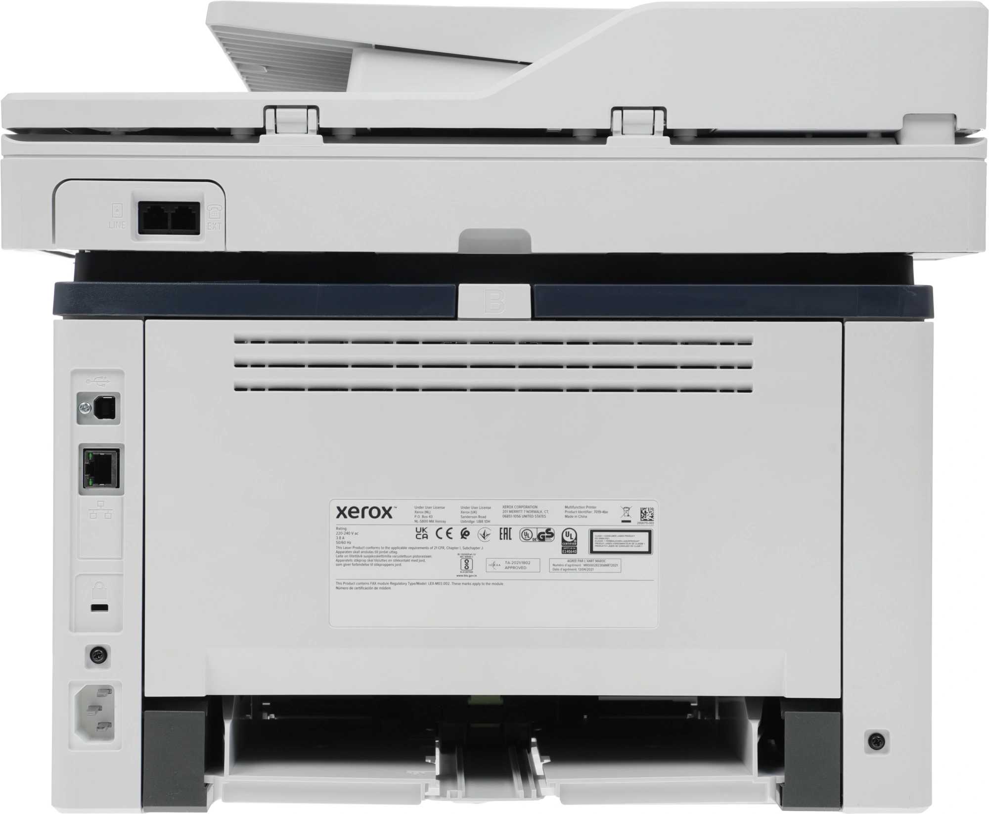 МФУ лазерный Xerox WorkCentre B315V_DNI A4 Duplex Net WiFi белый — миниатюра 16