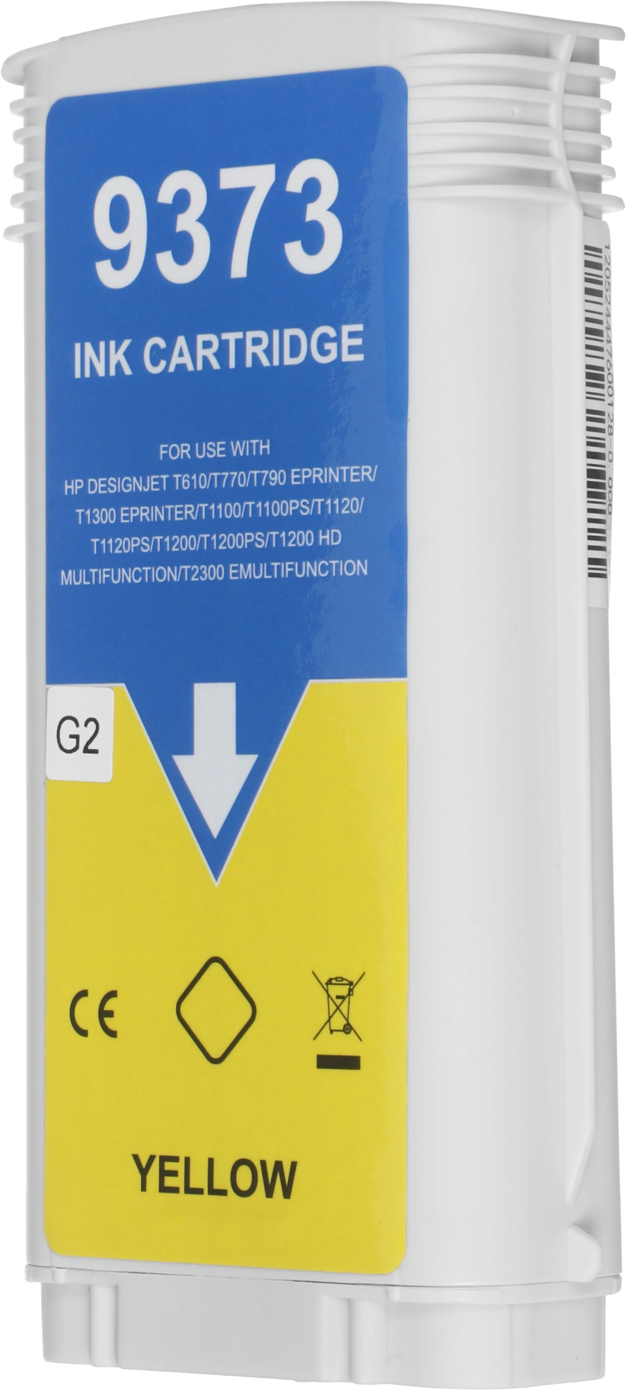 Картридж струйный G&G GG-C9373A №72 желтый (130мл) для HP Designjet T610/T770/T790eprinter/T1300eprinter/T1100 — миниатюра 4