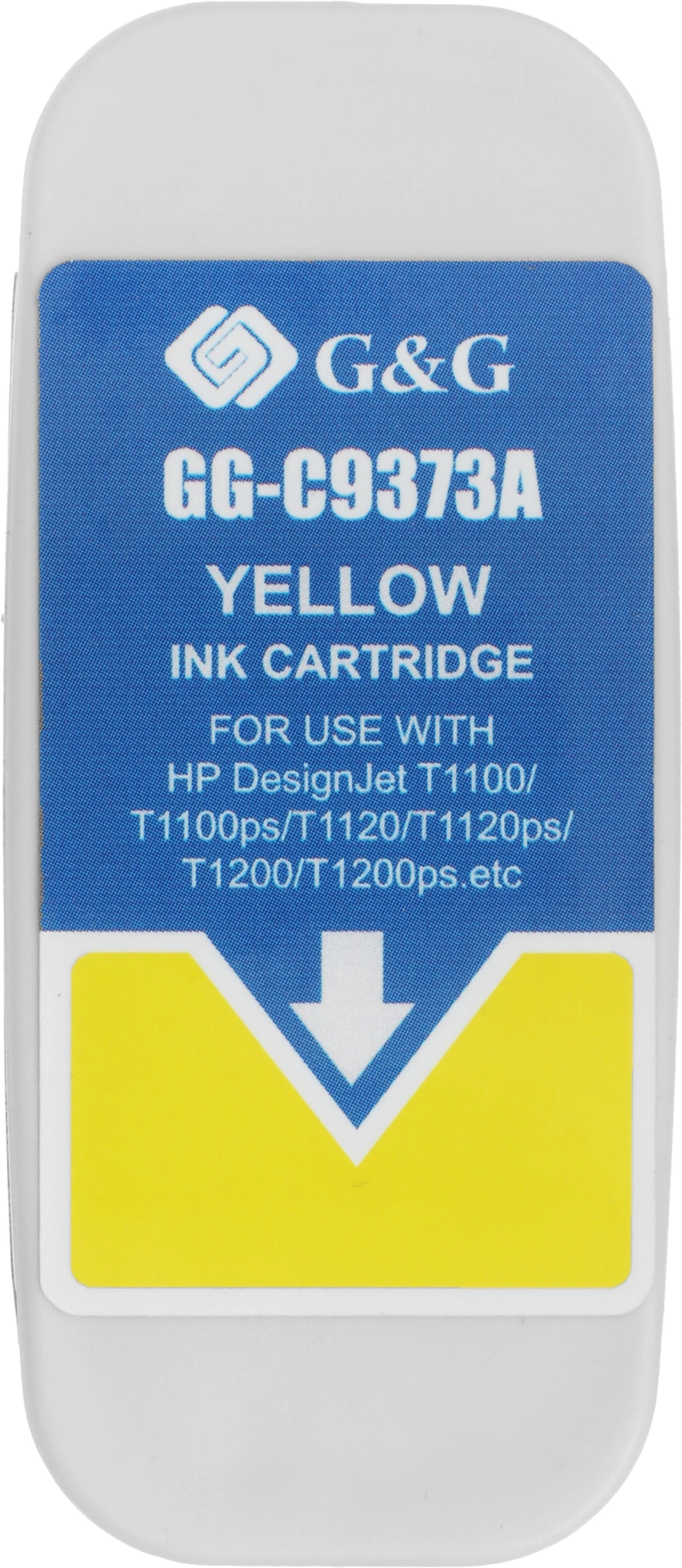 Картридж струйный G&G GG-C9373A №72 желтый (130мл) для HP Designjet T610/T770/T790eprinter/T1300eprinter/T1100 — миниатюра 8