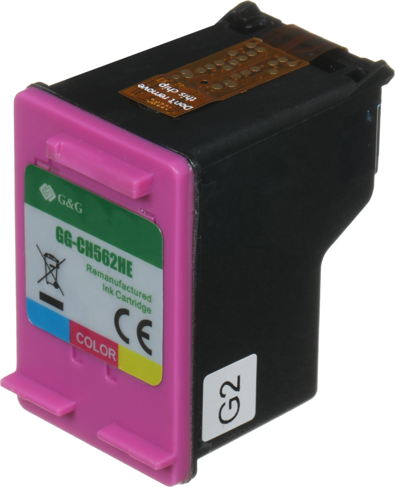 Картридж струйный G&G GG-CH562HE 122 многоцветный (18мл) для HP DJ 1050A/2050A/3000 — миниатюра 2