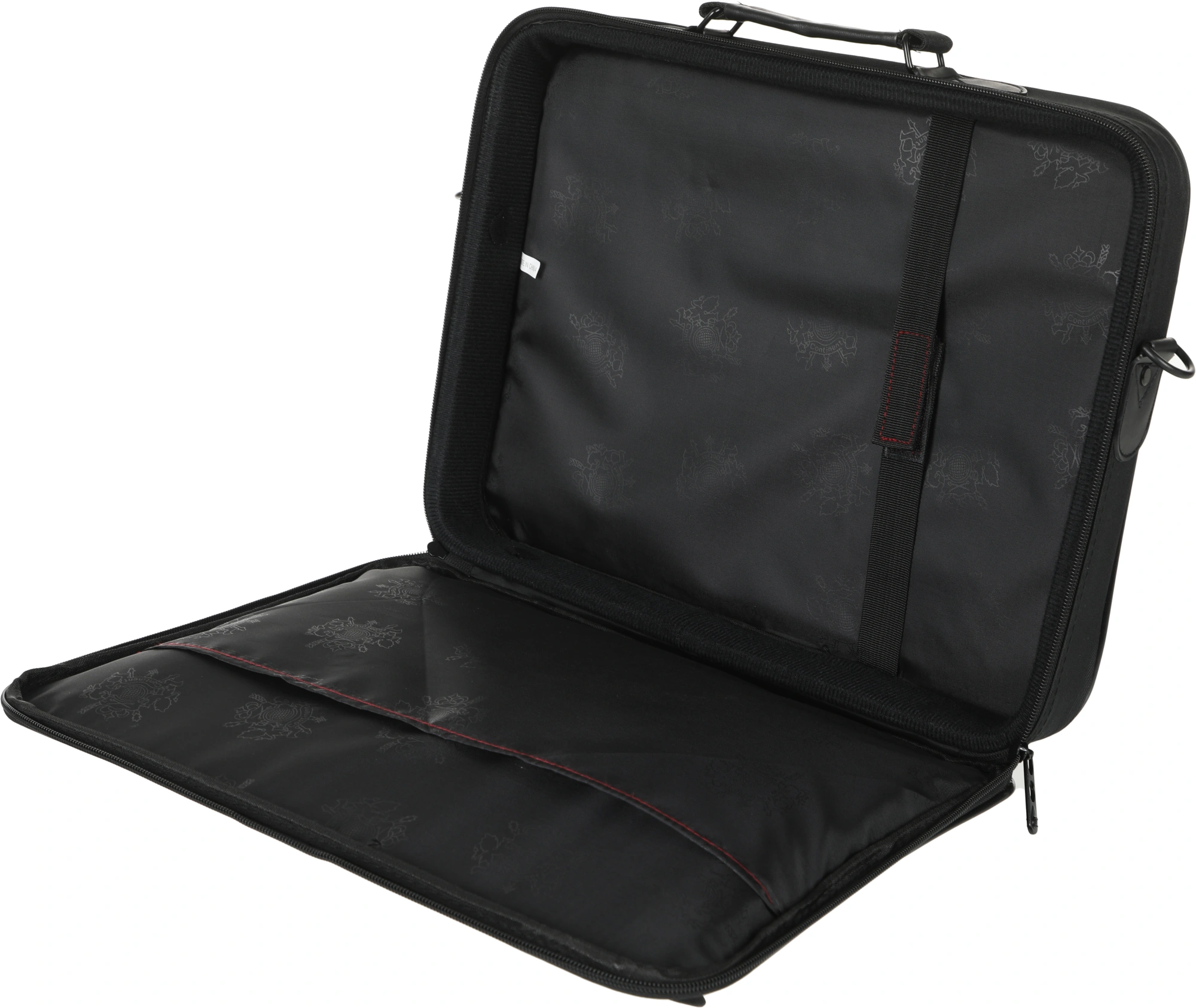 Сумка для ноутбука 15.6" Continent CC-100 BK черный/красный полиэстер — миниатюра 11