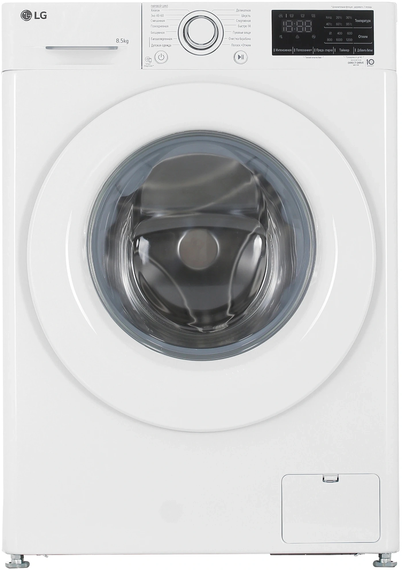 Стиральная машина LG F2V3GS3W класс: A загр.фронтальная макс.:8.5кг белый инвертор — миниатюра 7