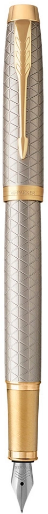 Ручка перьев. Parker IM Premium F323 (1931684) Grey GT F сталь нержавеющая подар.кор. — миниатюра 7