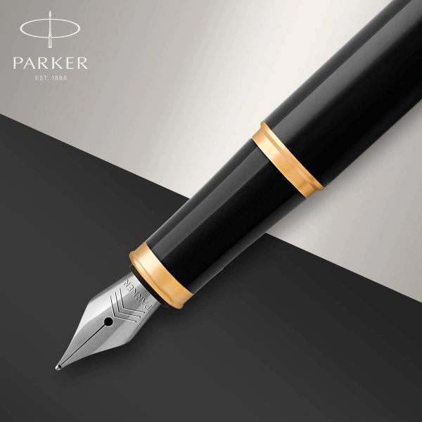 Ручка перьев. Parker IM Core F321 (1931645) Black GT F сталь нержавеющая подар.кор. — миниатюра 5
