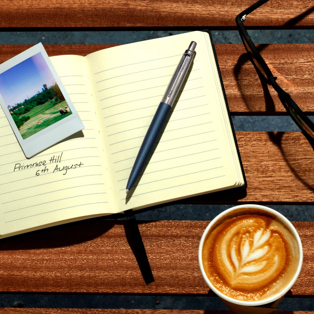 Ручка шариков. Parker Jotter XL K69 (2068359) Matte Blue CT M син. черн. подар.кор. — миниатюра 3