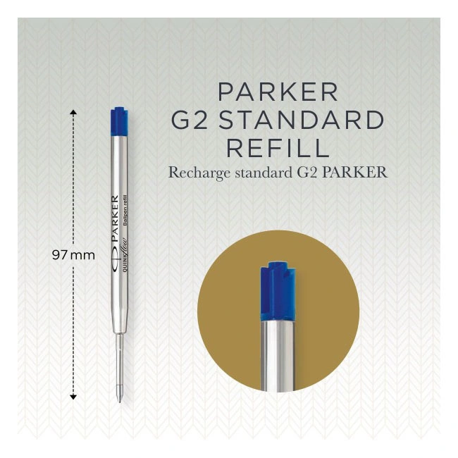 Стержень шариковый Parker QuinkFlow Z08 (1950373) M 1мм синие чернила блистер (2шт) — миниатюра 2