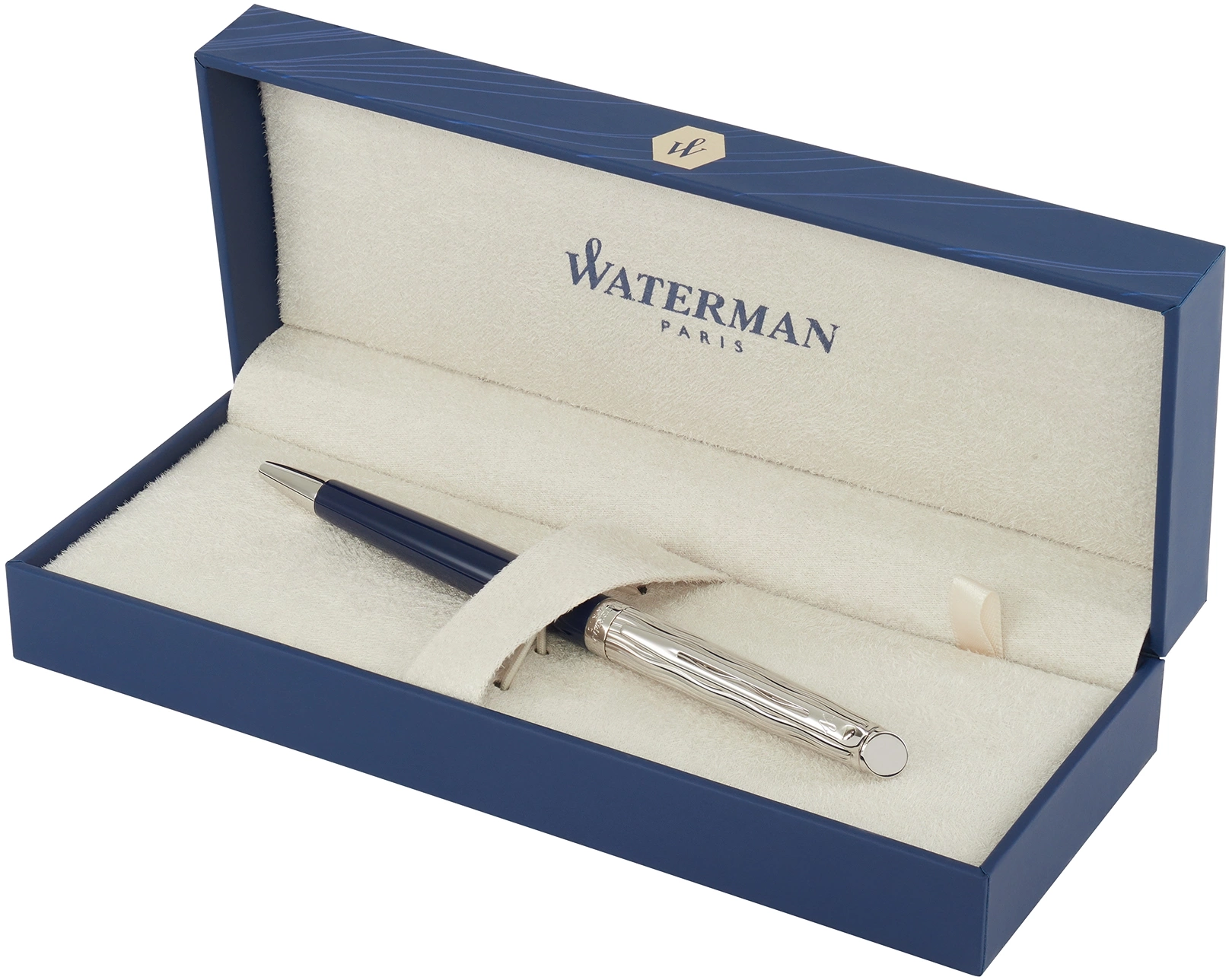 Ручка шариков. Waterman Hemisphere L`Essence du Bleu (2166470) LaqBlue CT M син. черн. подар.кор. — миниатюра 3