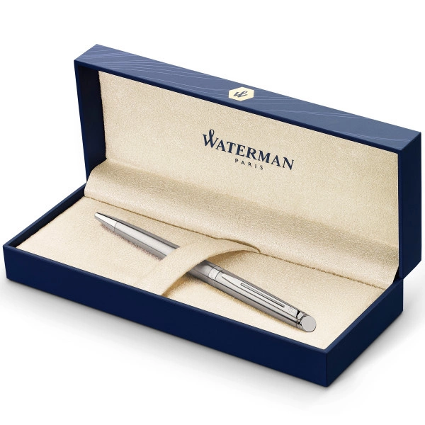 Ручка шариков. Waterman Hemisphere (S0920470) Steel CT M син. черн. подар.кор. — миниатюра 5
