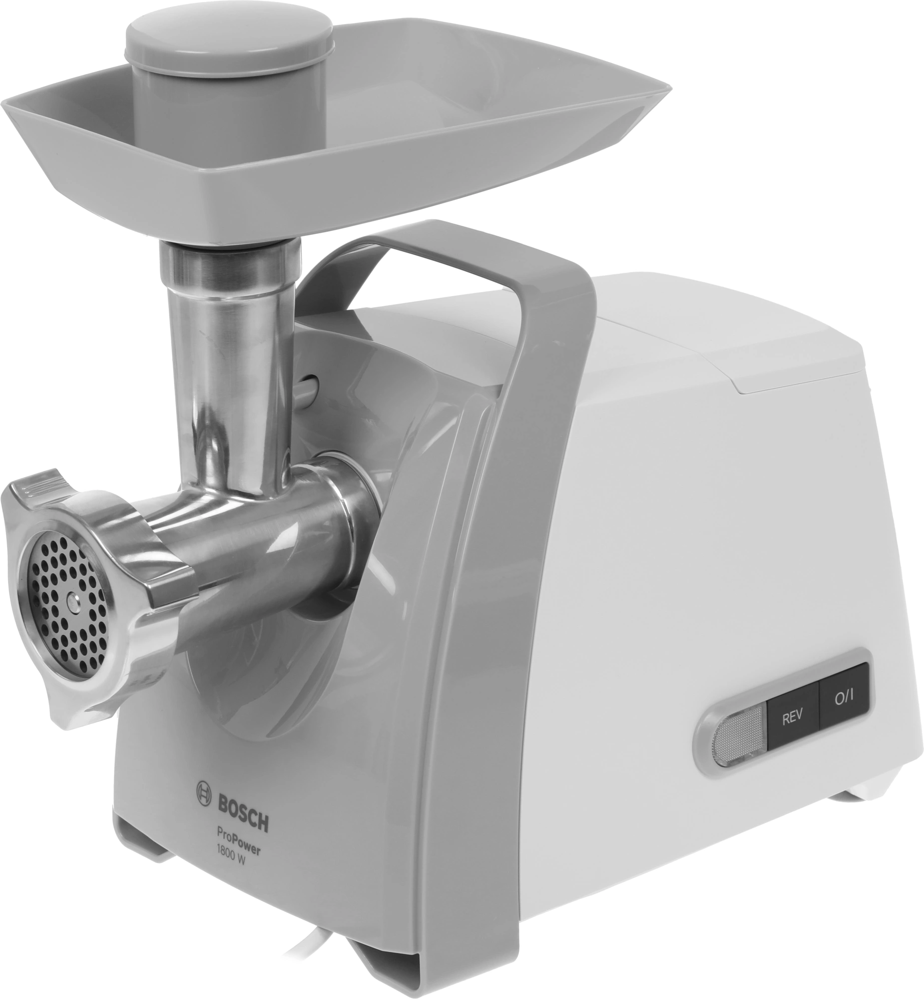 Мясорубка Bosch ProPower MFW66020 1800Вт белый/серый — миниатюра 3