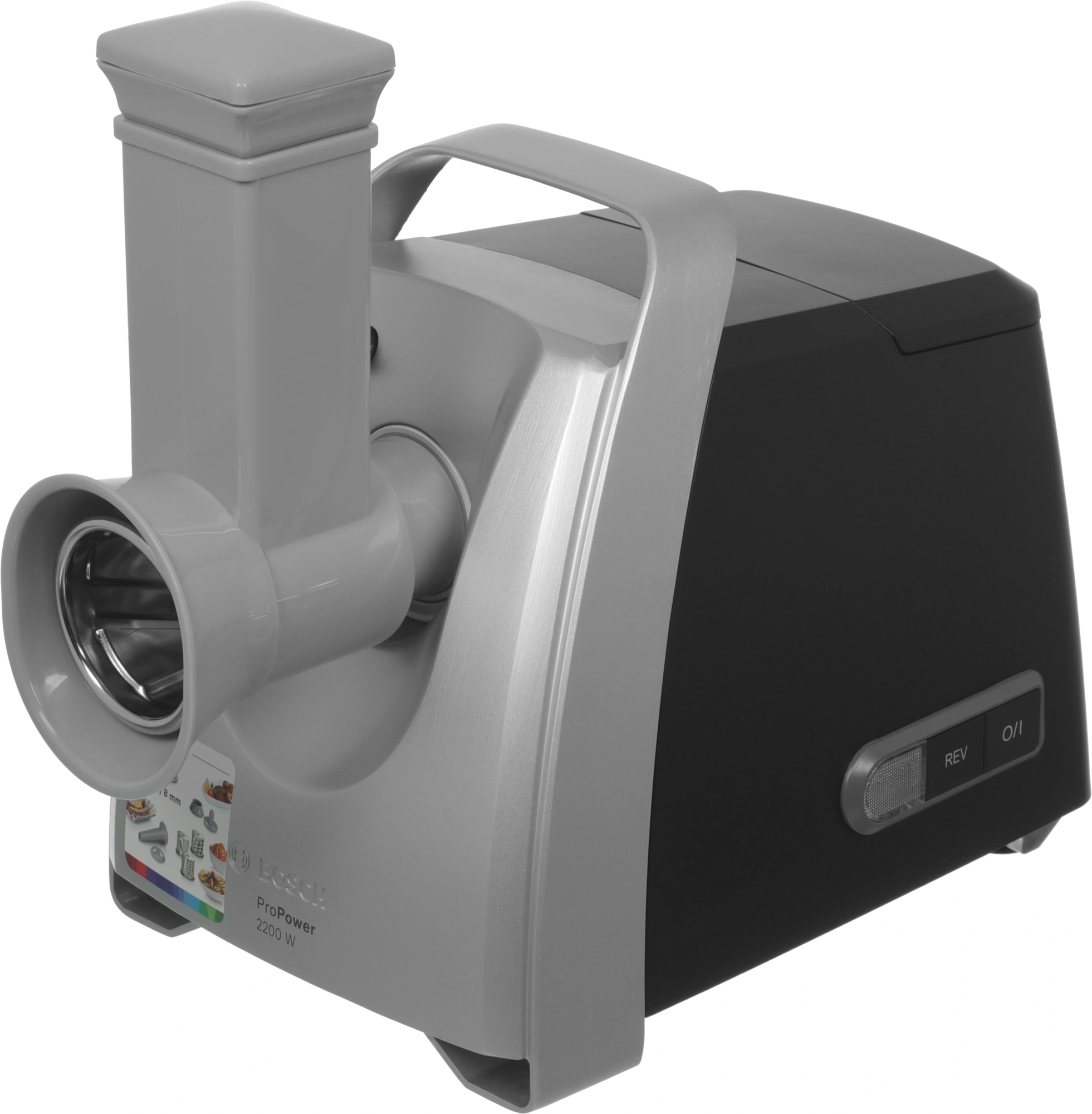 Мясорубка Bosch MFW68640 2200Вт серебристый/черный — миниатюра 20