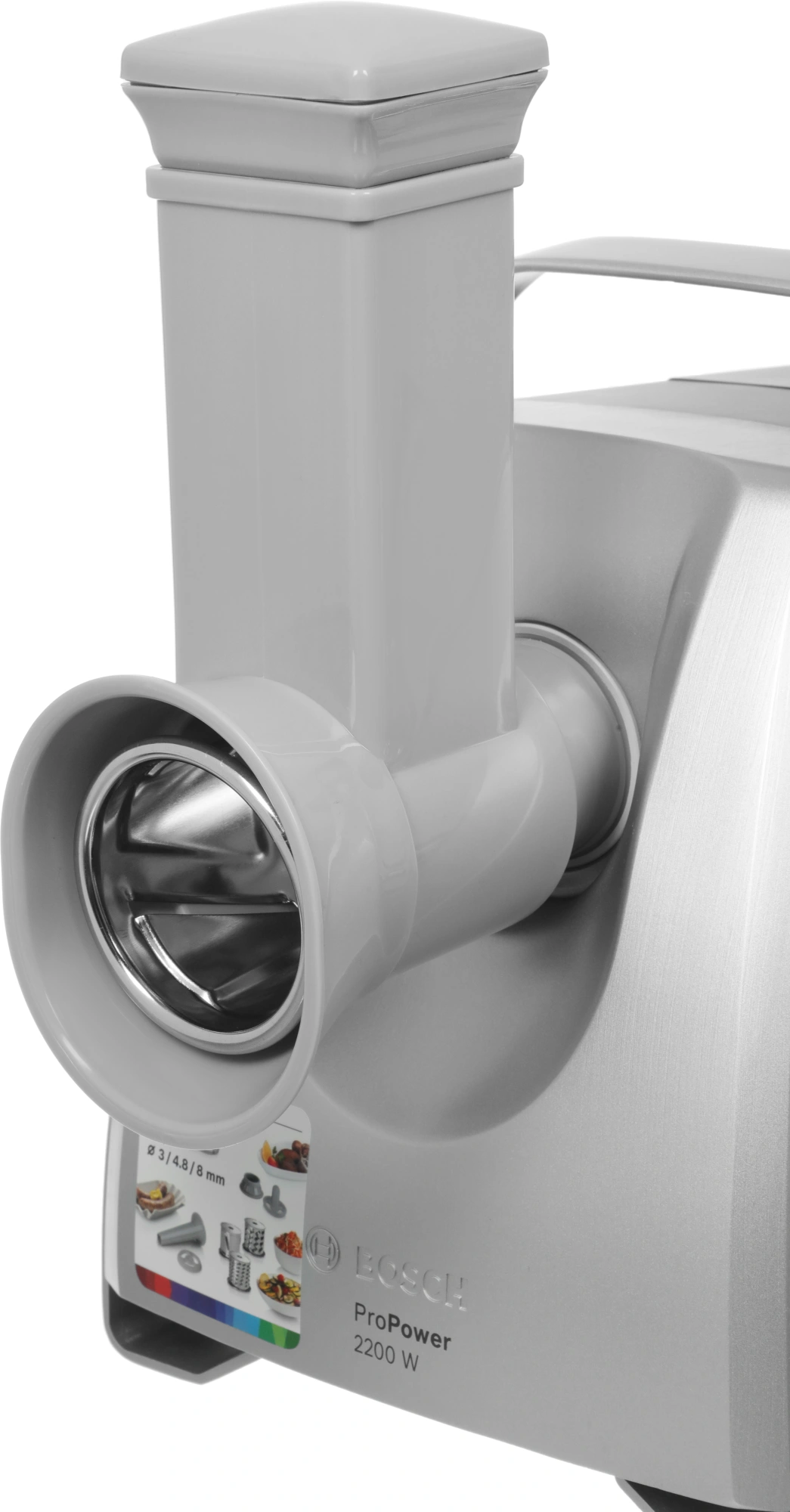 Мясорубка Bosch MFW68640 2200Вт серебристый/черный — миниатюра 21