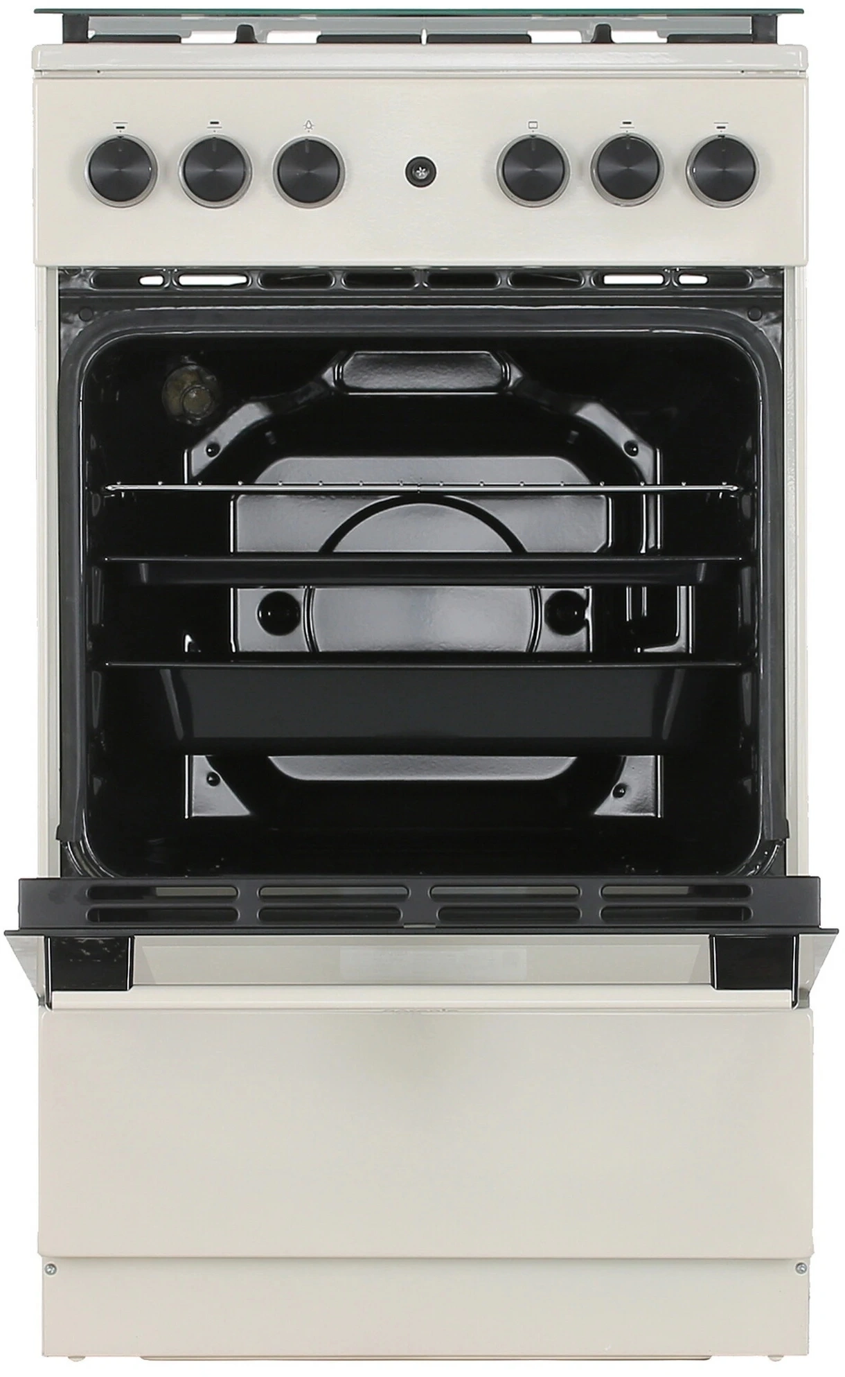 Плита Газовая Gorenje GG5A21BEF бежевый (стеклянная крышка) реш.чугун — миниатюра 7