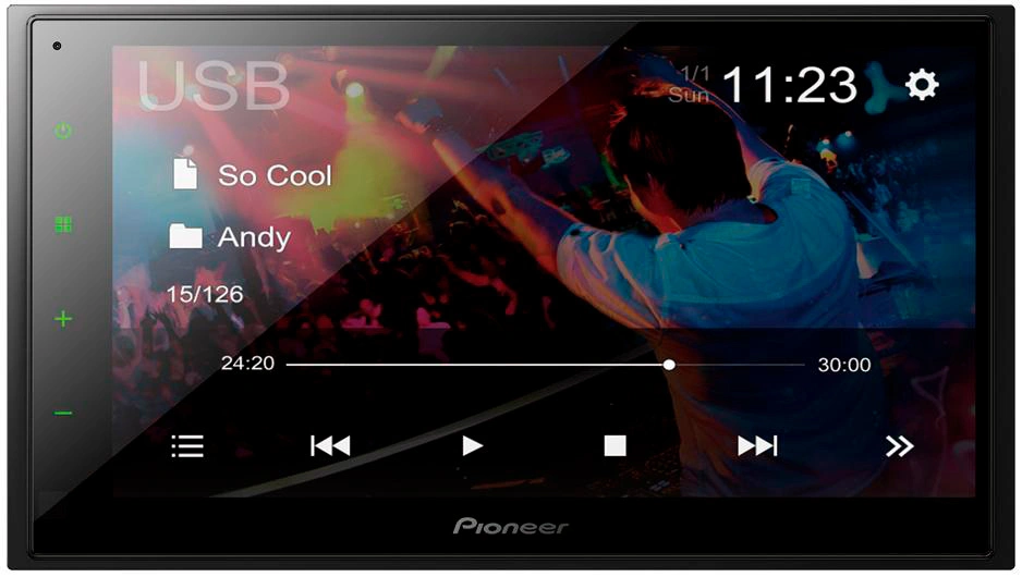Автомагнитола Pioneer DMH-A345BT 2DIN 4x50Вт 6.8" ПДУ RDS — миниатюра 2