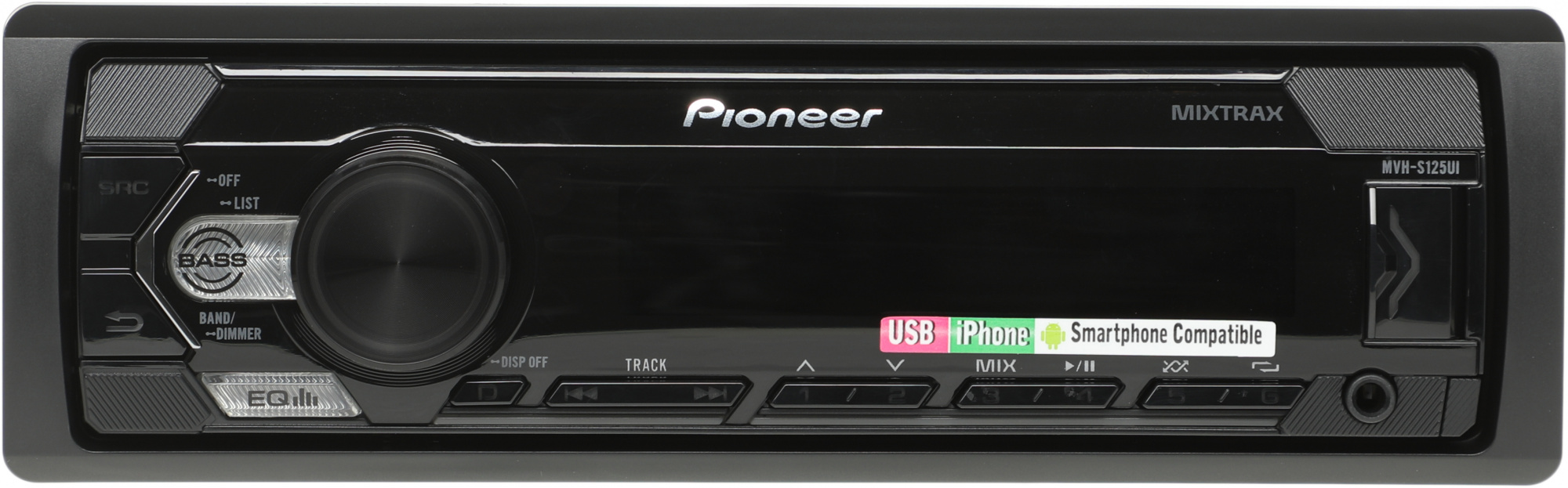 Автомагнитола Pioneer MVH-S125UI 1DIN 4x50Вт ПДУ RDS — миниатюра 2