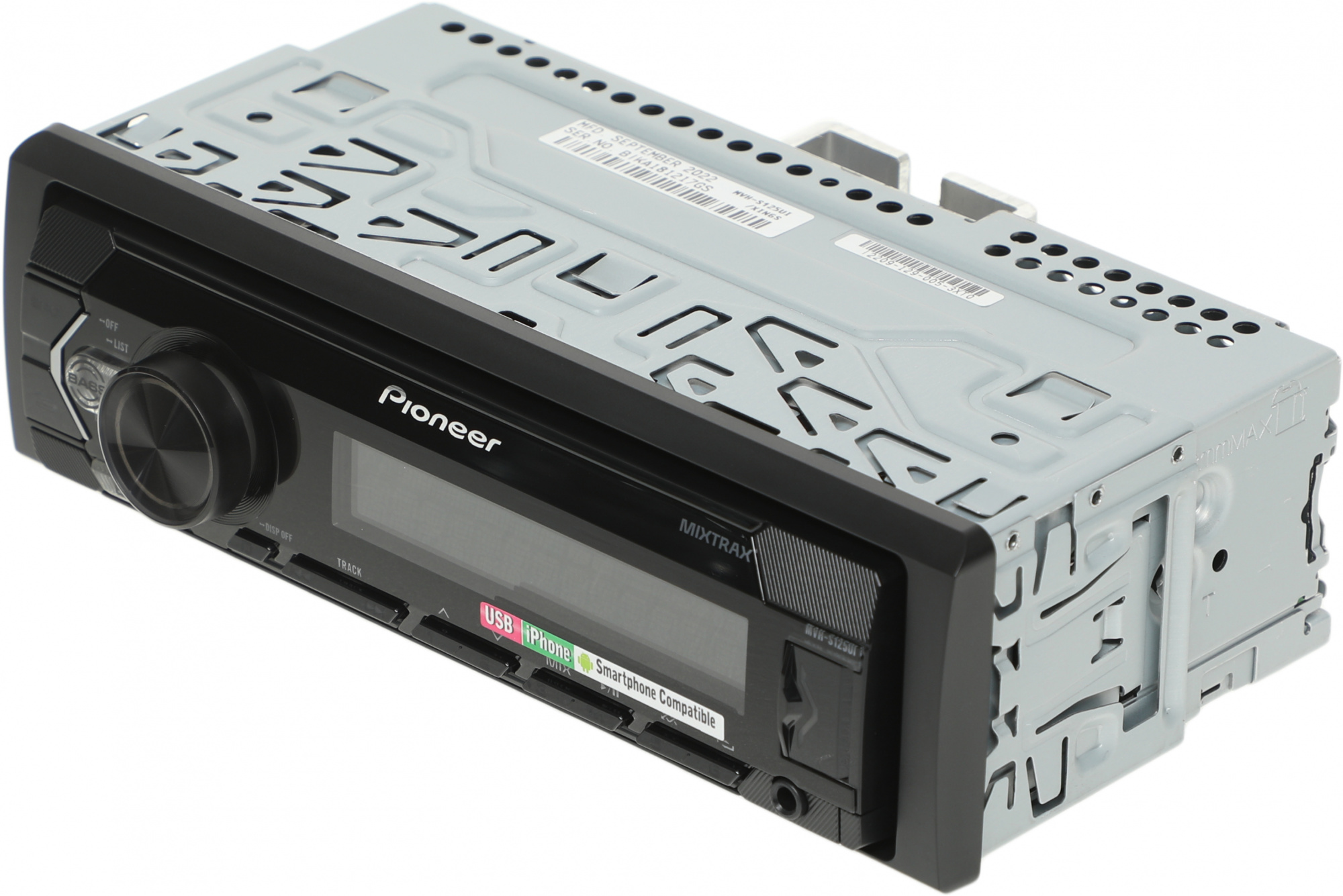 Автомагнитола Pioneer MVH-S125UI 1DIN 4x50Вт ПДУ RDS — фото 1
