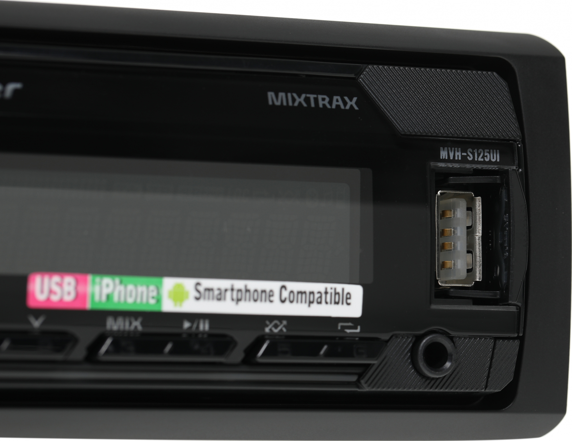 Автомагнитола Pioneer MVH-S125UI 1DIN 4x50Вт ПДУ RDS — миниатюра 6