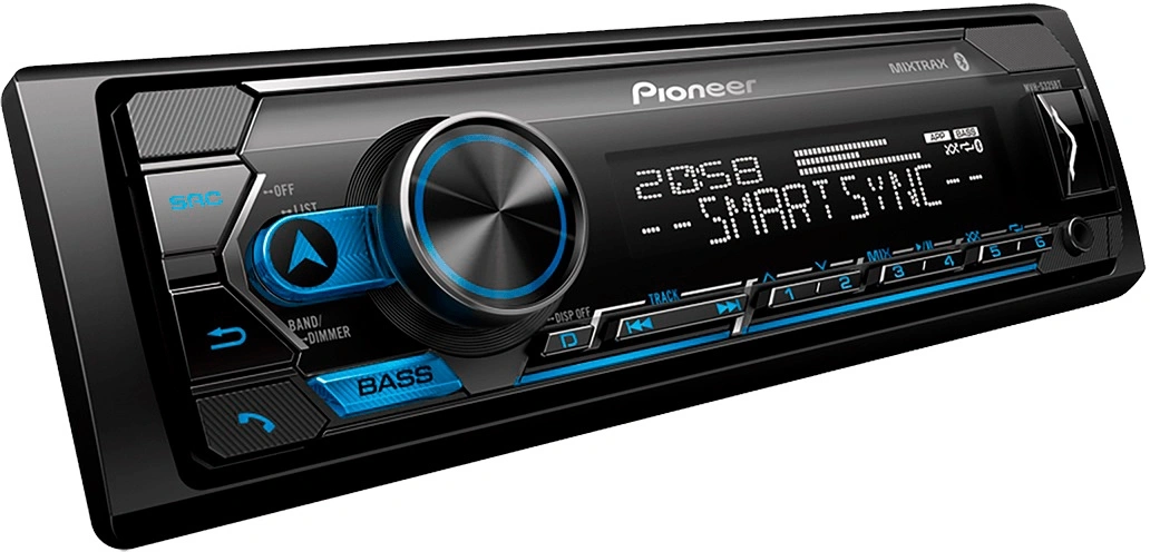Автомагнитола Pioneer MVH-S325BT 1DIN 4x50Вт 1 ПДУ RDS — миниатюра 18