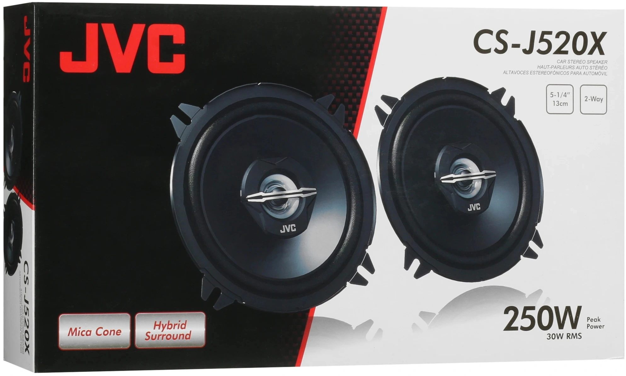 Колонки автомобильные JVC CS-J520X (без решетки) 250Вт 91дБ 4Ом 13см (5дюйм) (ком.:2кол.) коаксиальные двухполосные — миниатюра 8