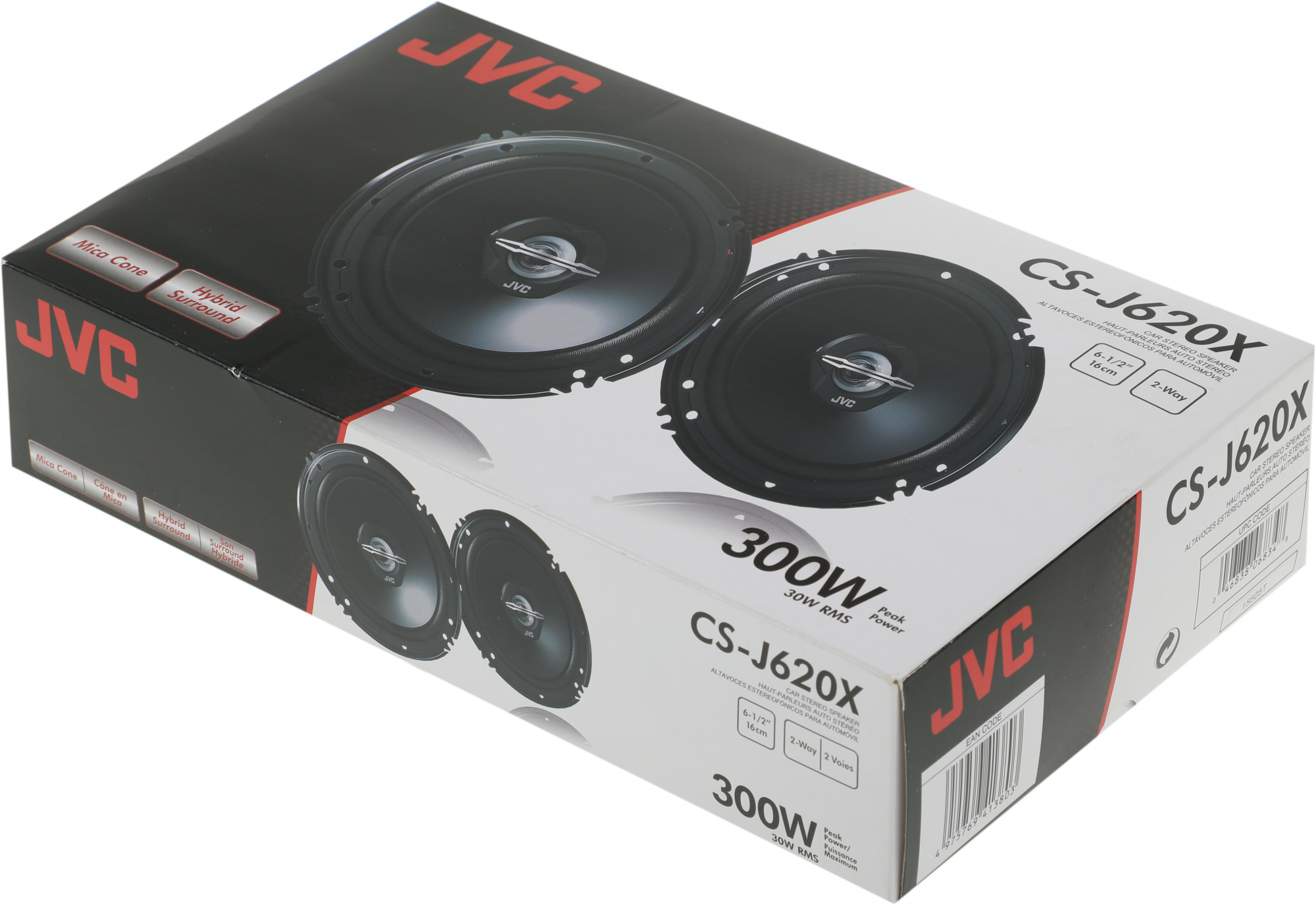 Колонки автомобильные JVC CS-J620X 300Вт 87дБ 4Ом 14.24см (6дюйм) (ком.:2кол.) коаксиальные двухполосные — миниатюра 2