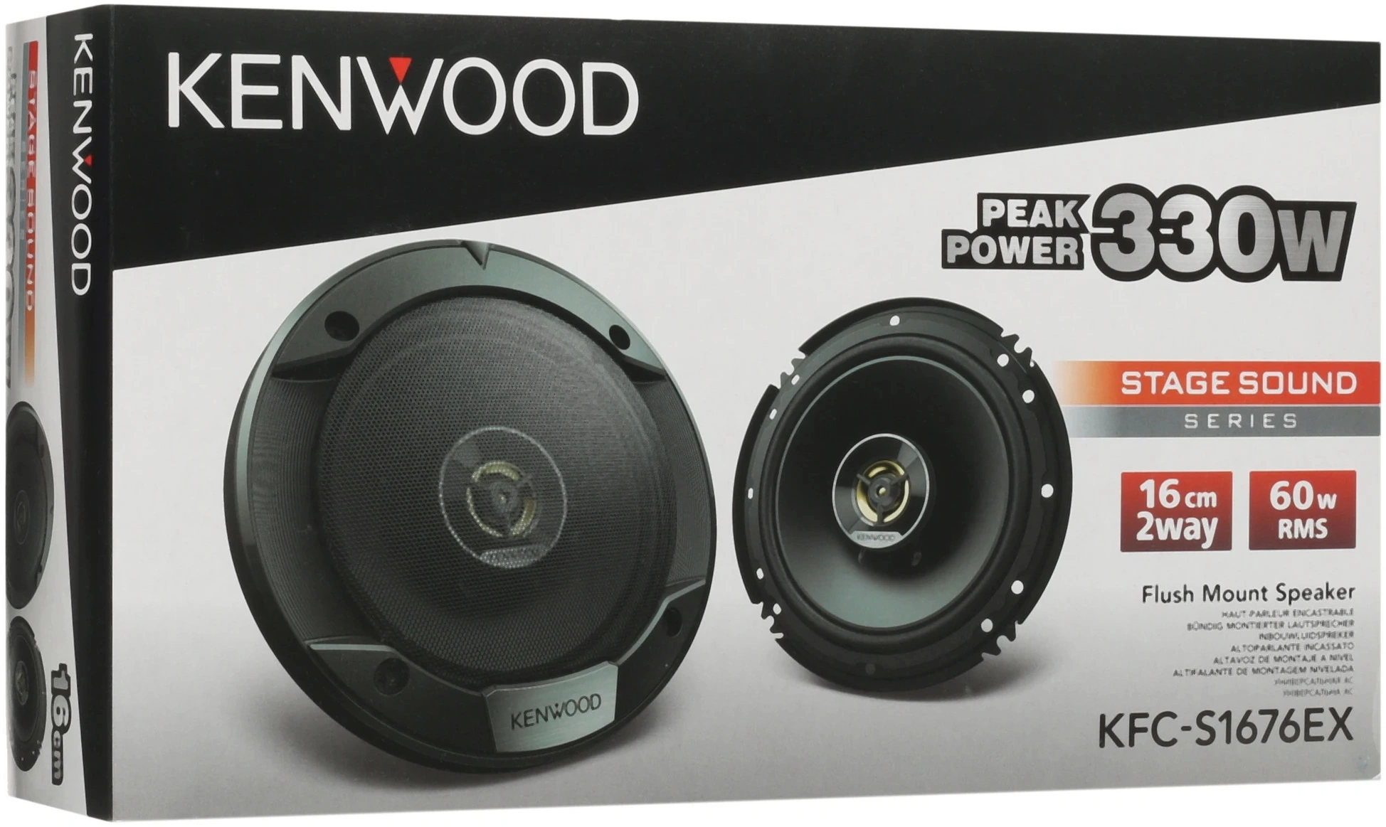 Колонки автомобильные Kenwood KFC-S1676EX 330Вт 87дБ 4Ом 16см (6.5дюйм) (ком.:2кол.) коаксиальные двухполосные — миниатюра 9
