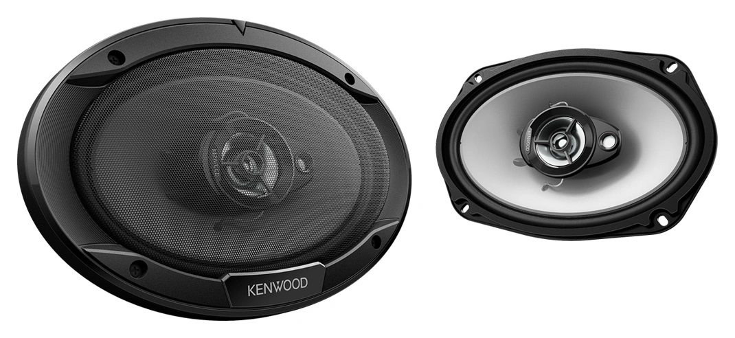 Колонки автомобильные Kenwood KFC-S6966 400Вт 91дБ 4Ом 16x23см (6x9дюйм) (ком.:2кол.) коаксиальные трехполосные — фото 1