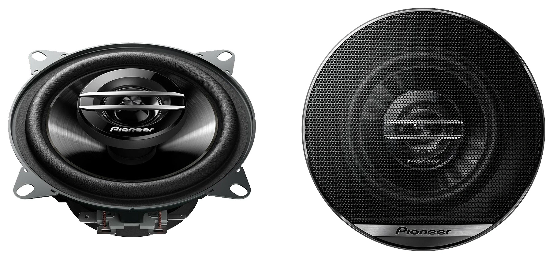 Колонки автомобильные Pioneer TS-G1020F 210Вт 87дБ 4Ом 10см (4дюйм) (ком.:2кол.) коаксиальные двухполосные — фото 1