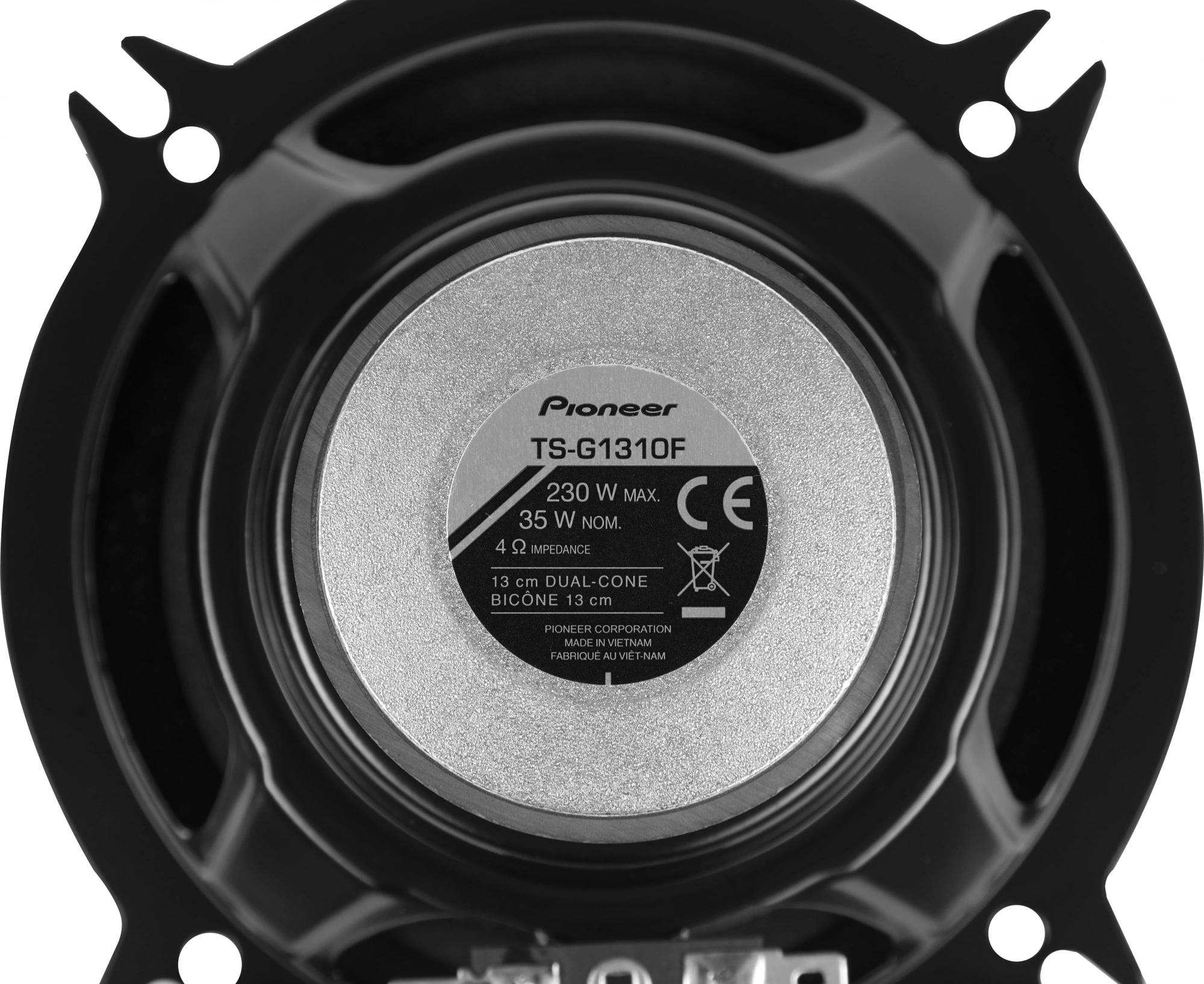 Колонки автомобильные Pioneer TS-G1310F 230Вт 89дБ 4Ом 13см (5дюйм) (ком.:2кол.) коаксиальные однополосные — миниатюра 4