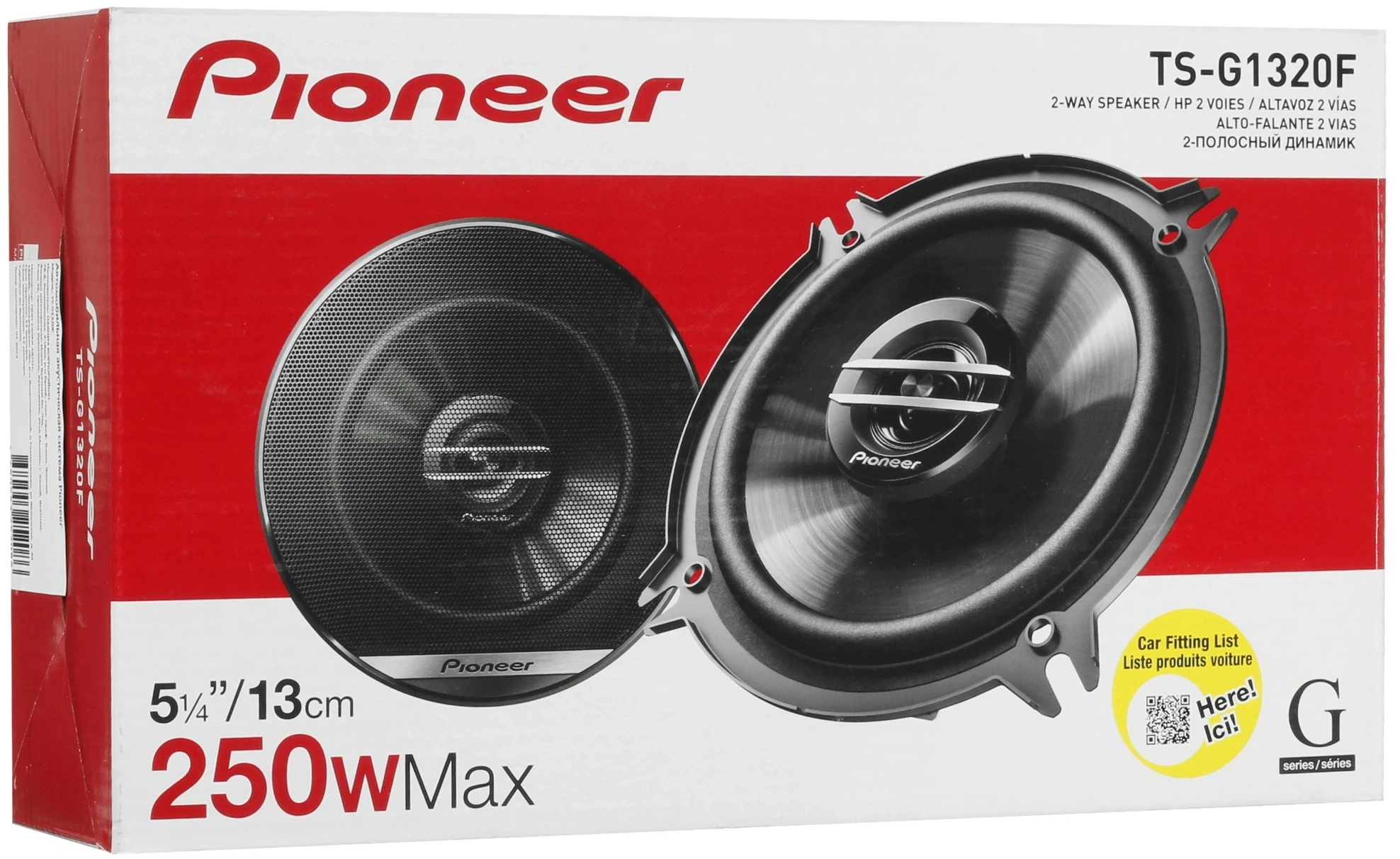 Колонки автомобильные Pioneer TS-G1320F 250Вт 88дБ 4Ом 13см (5дюйм) (ком.:2кол.) коаксиальные двухполосные — миниатюра 11