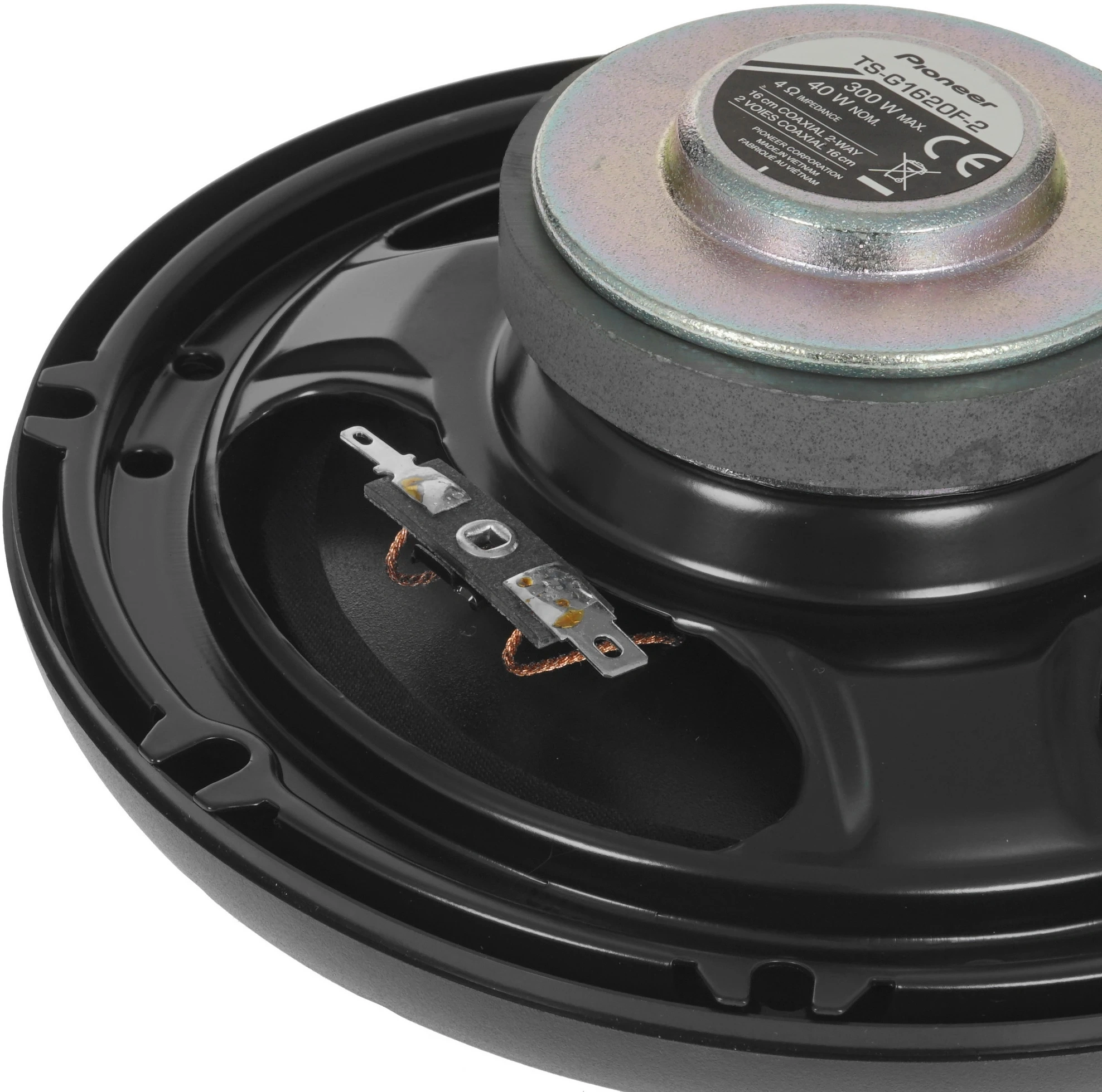 Колонки автомобильные Pioneer TS-G1620F-2 300Вт 89дБ 4Ом 16см (6дюйм) (ком.:2кол.) коаксиальные двухполосные — миниатюра 8