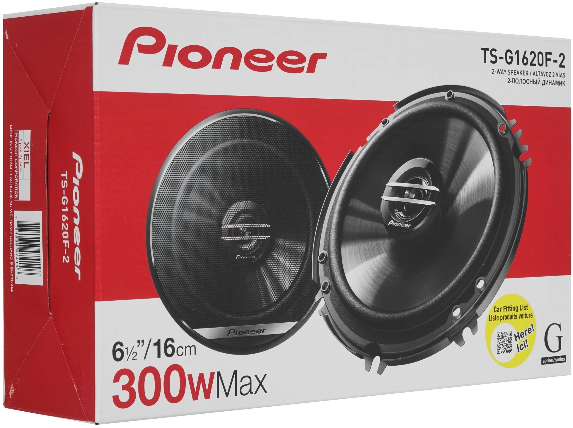 Колонки автомобильные Pioneer TS-G1620F-2 300Вт 89дБ 4Ом 16см (6дюйм) (ком.:2кол.) коаксиальные двухполосные — миниатюра 11