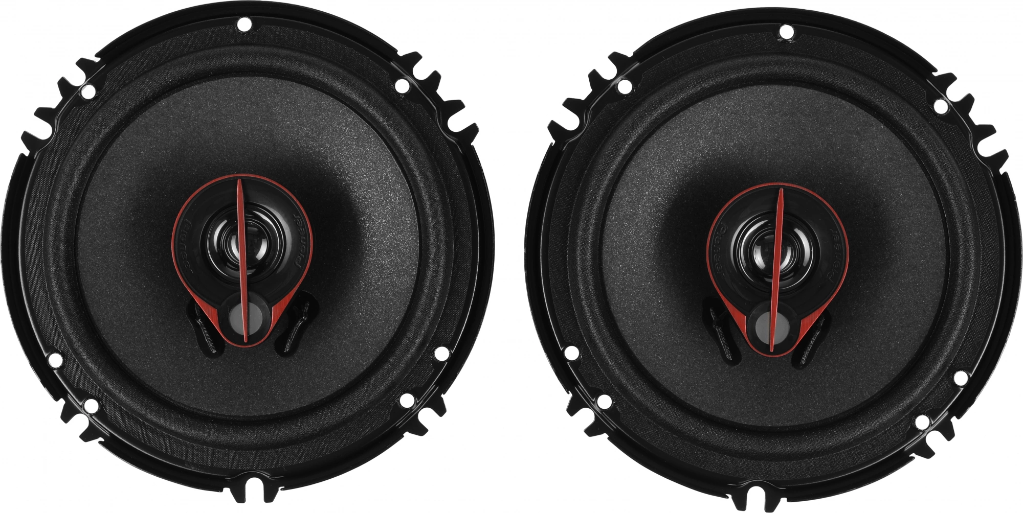 Колонки автомобильные Pioneer TS-R1651S-2 (без решетки) 300Вт 90дБ 4Ом 16.5см (6 1/2дюйм) (ком.:2кол.) коаксиальные трехполосные — фото 1