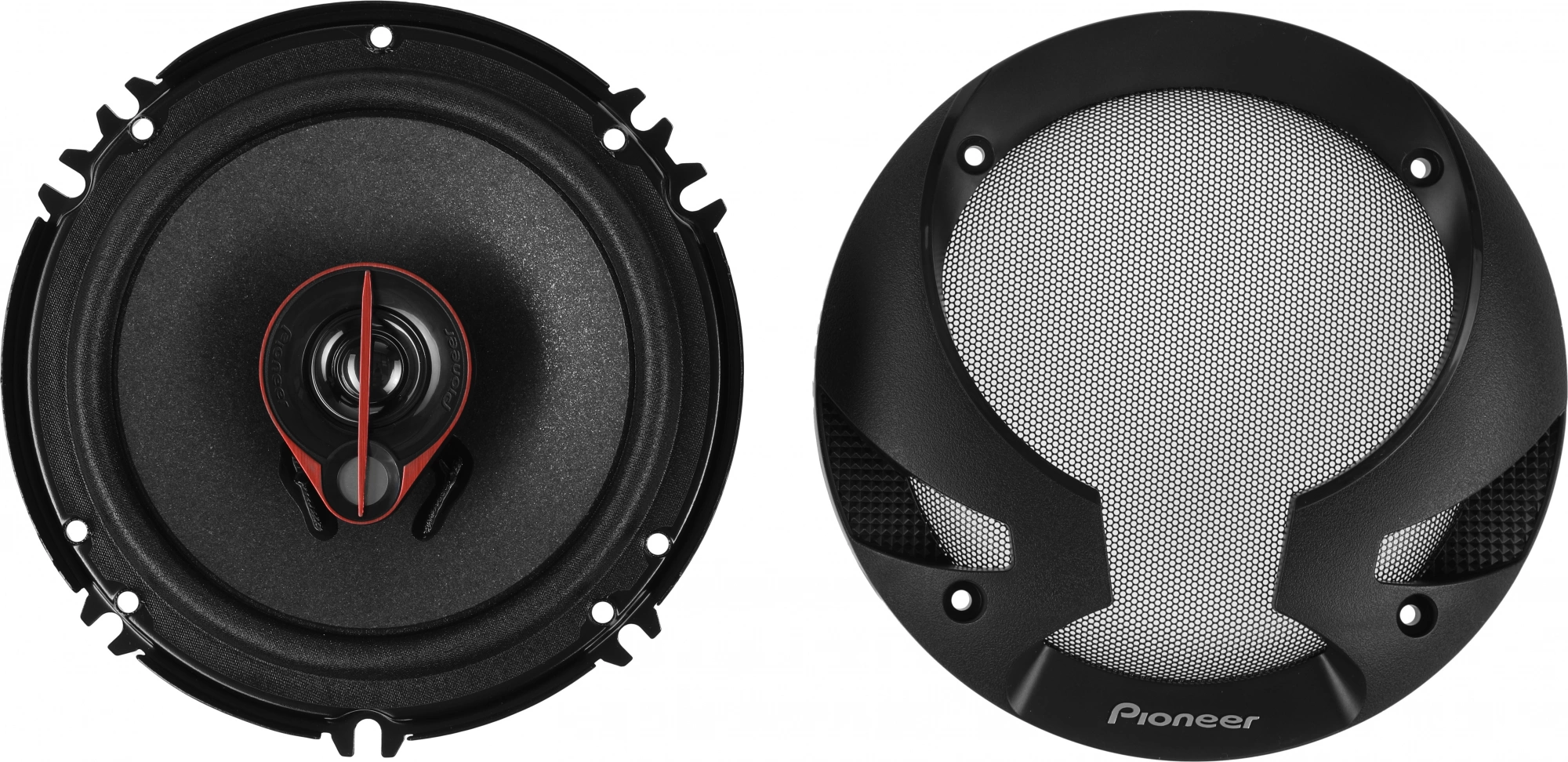 Колонки автомобильные Pioneer TS-R1651S-2 (без решетки) 300Вт 90дБ 4Ом 16.5см (6 1/2дюйм) (ком.:2кол.) коаксиальные трехполосные — миниатюра 6