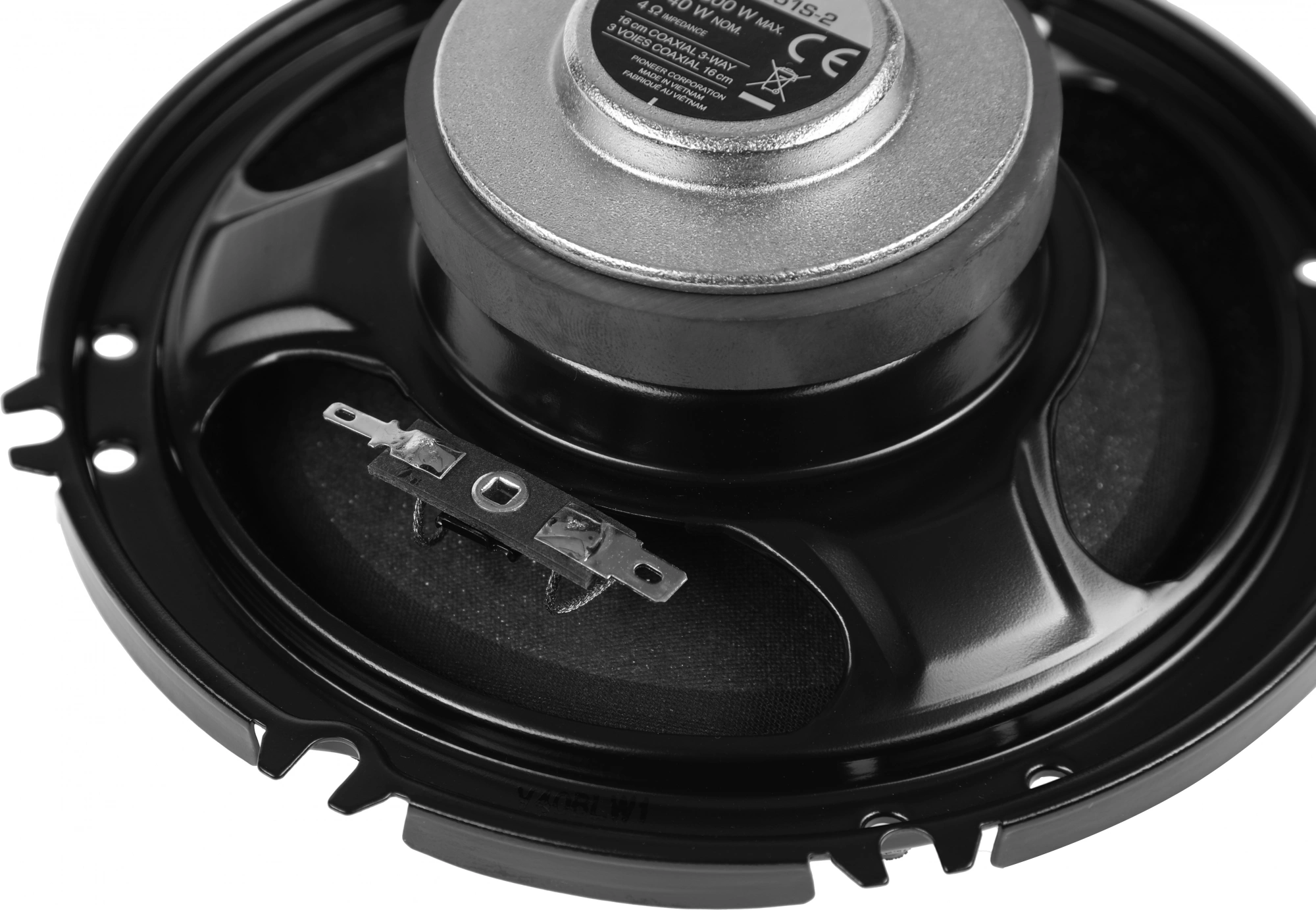 Колонки автомобильные Pioneer TS-R1651S-2 (без решетки) 300Вт 90дБ 4Ом 16.5см (6 1/2дюйм) (ком.:2кол.) коаксиальные трехполосные — миниатюра 5