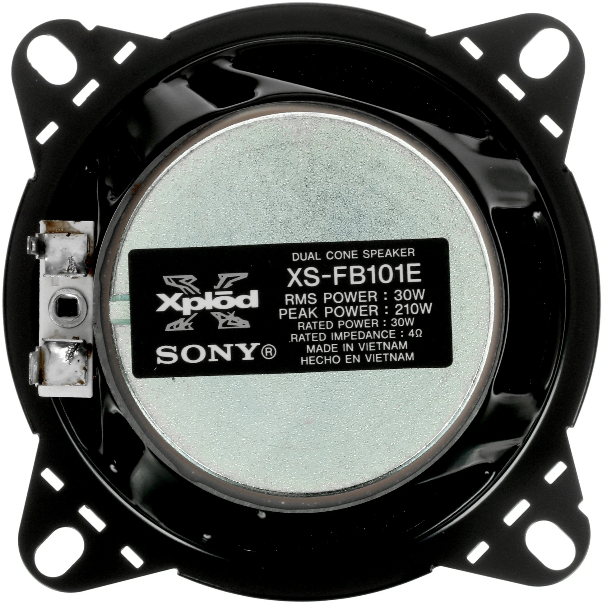 Колонки автомобильные Sony XS-FB101E (без решетки) 210Вт 86дБ 10см (4дюйм) (ком.:2кол.) коаксиальные однополосные — миниатюра 4