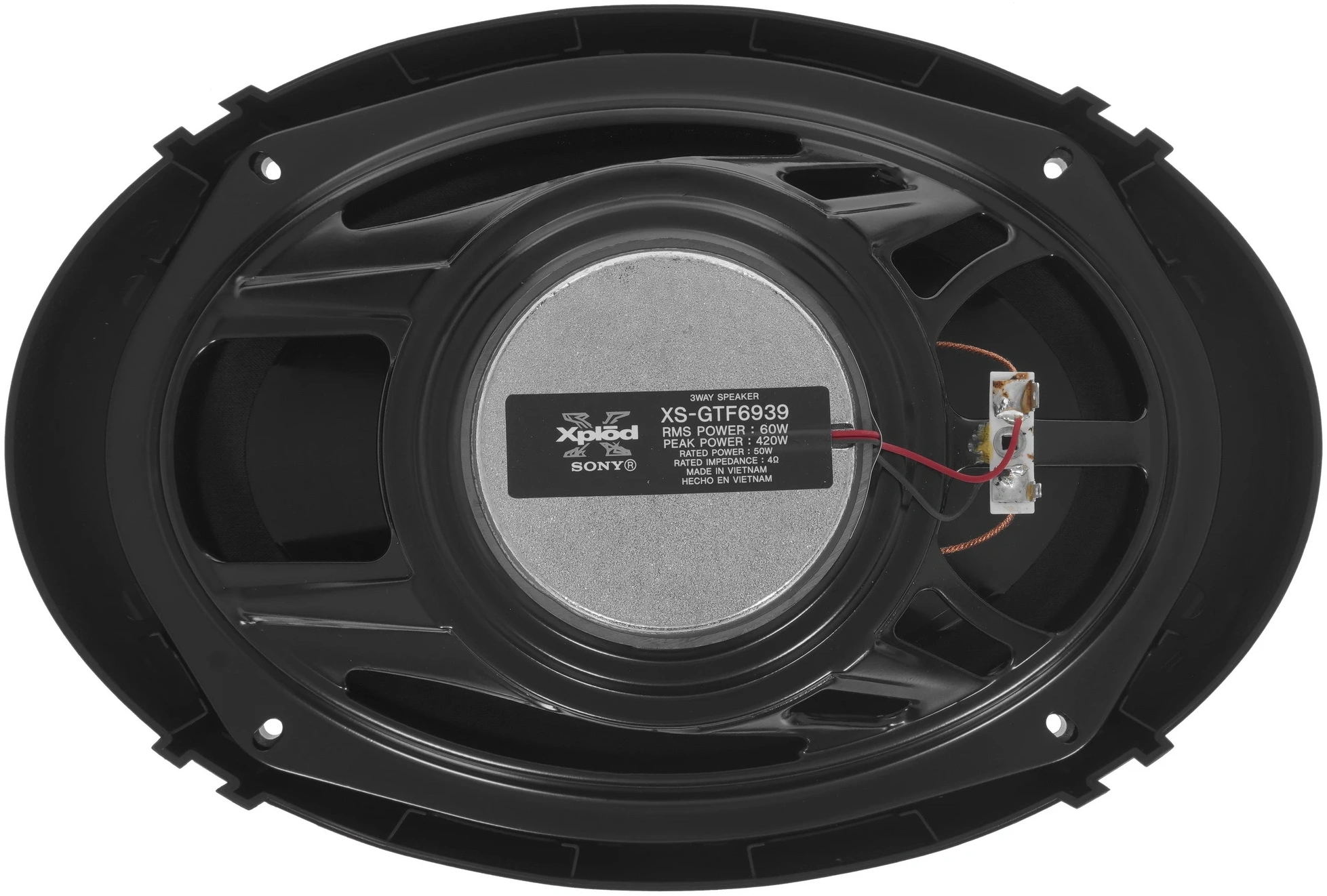 Колонки автомобильные Sony XS-GTF6939 420Вт 92дБ 16x23см (6x9дюйм) (ком.:2кол.) коаксиальные трехполосные — миниатюра 4
