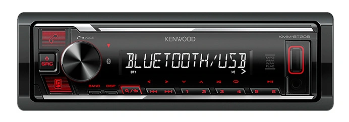 Автомагнитола Kenwood KMM-BT208 1DIN 4x50Вт — фото 1