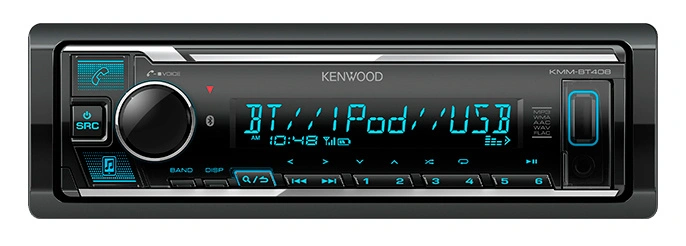 Автомагнитола Kenwood KMM-BT408 1DIN 4x50Вт v4.2 DSP 3 — фото 1