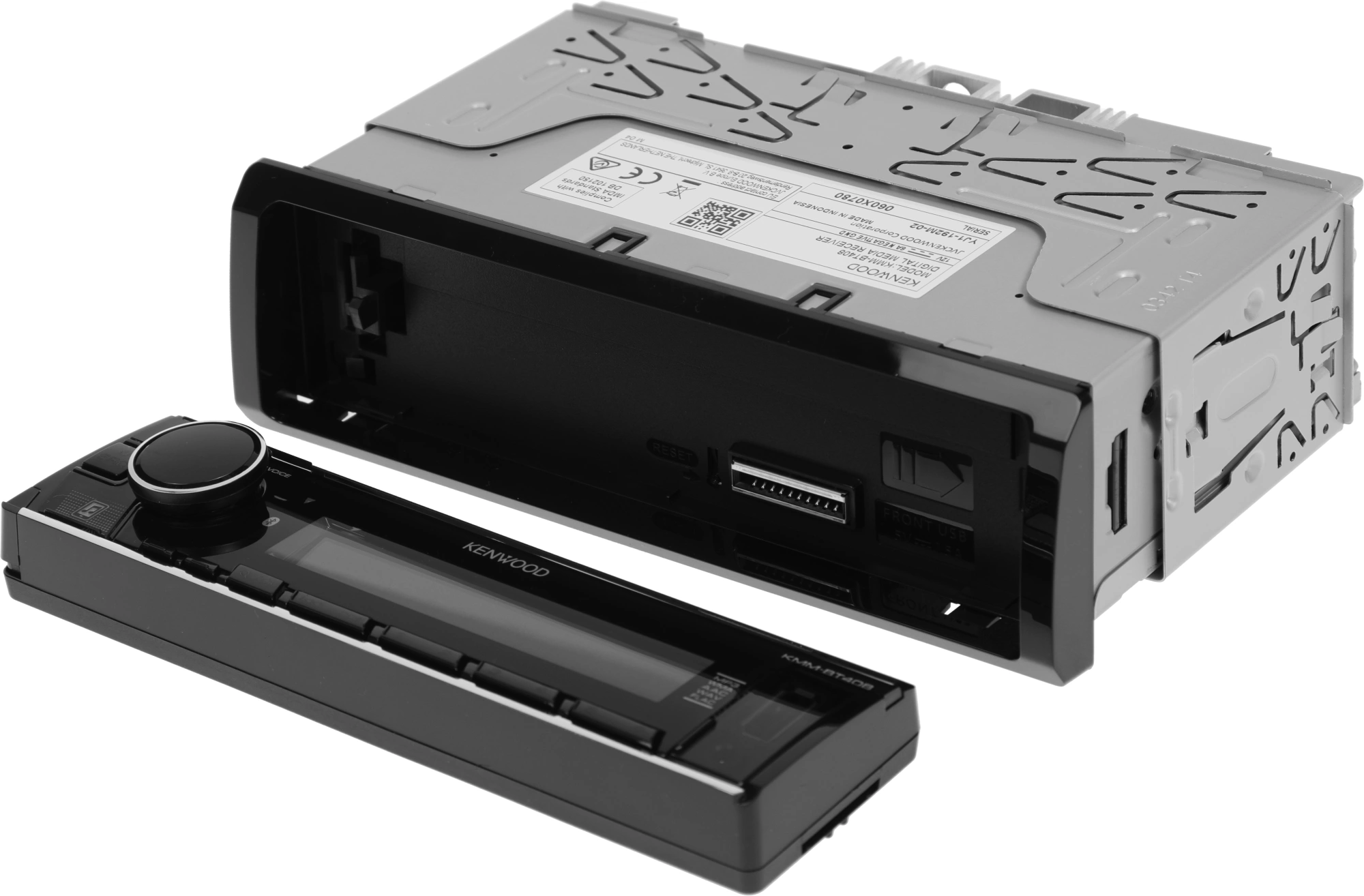 Автомагнитола Kenwood KMM-BT408 1DIN 4x50Вт v4.2 DSP 3 — миниатюра 4