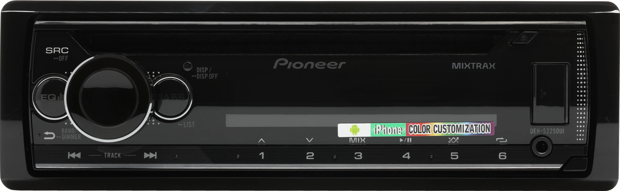 Автомагнитола Pioneer DEH-S2250UI 1DIN 4x50Вт ПДУ RDS — миниатюра 4