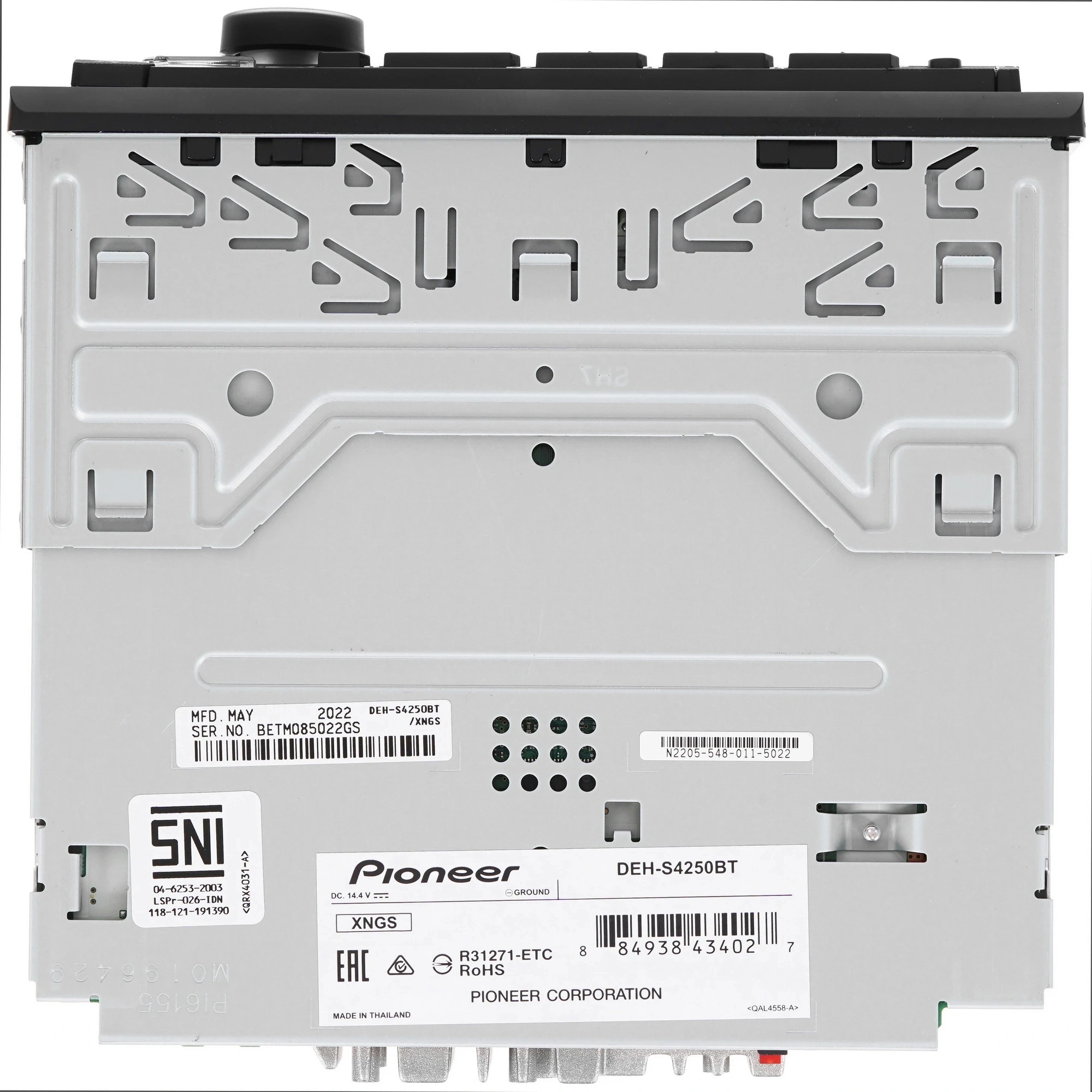 Автомагнитола Pioneer DEH-S4250BT 1DIN 4x50Вт ПДУ RDS — миниатюра 7