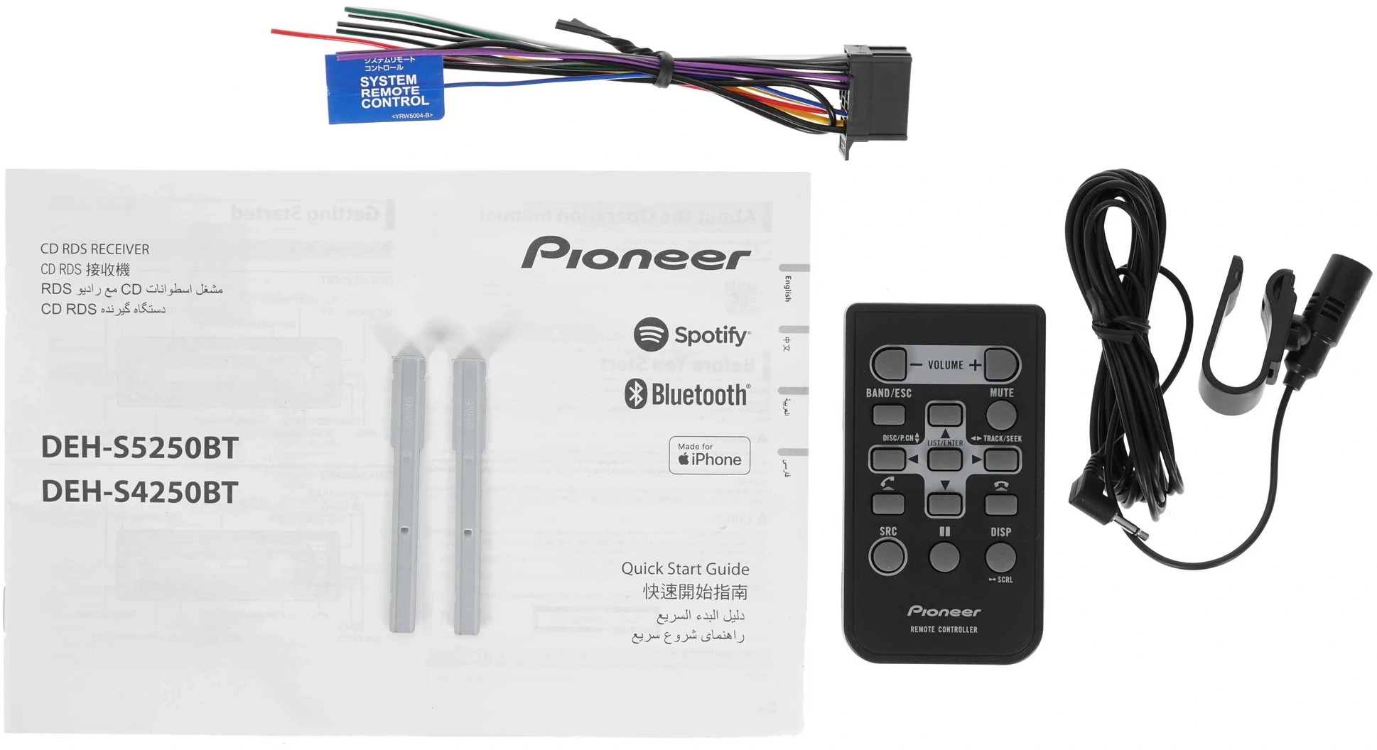 Автомагнитола Pioneer DEH-S4250BT 1DIN 4x50Вт ПДУ RDS — миниатюра 8