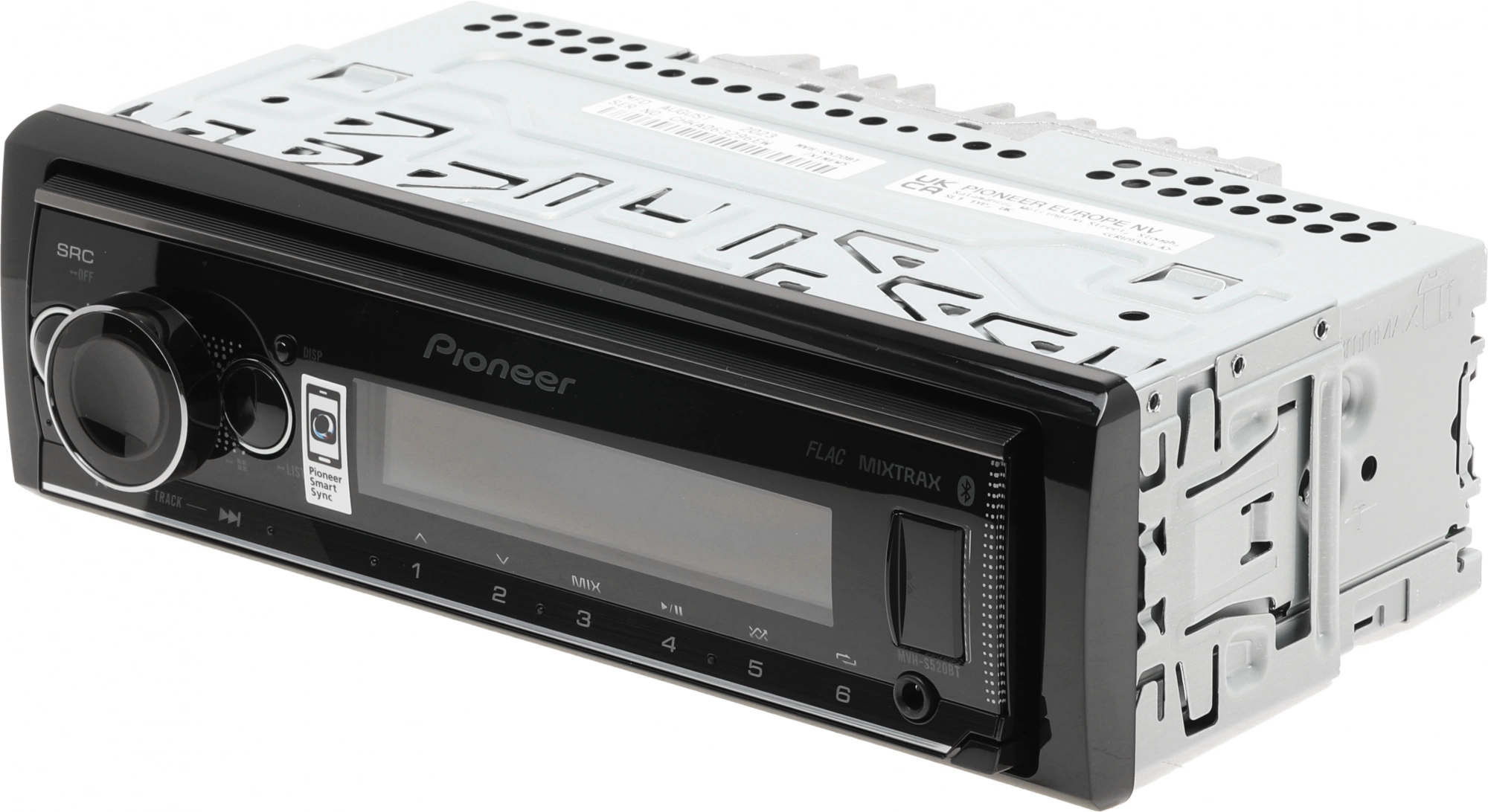 Автомагнитола Pioneer MVH-S520BT 1DIN 4x50Вт AUX DSP 3 RDS — миниатюра 3