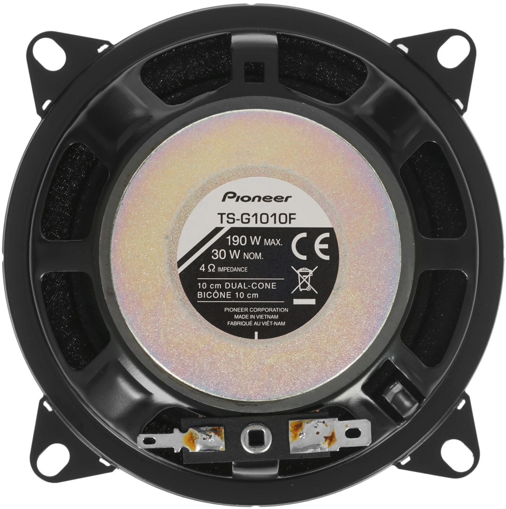 Колонки автомобильные Pioneer TS-G1010F 190Вт 89дБ 4Ом 10см (4дюйм) (ком.:2кол.) широкополосные однополосные — миниатюра 5