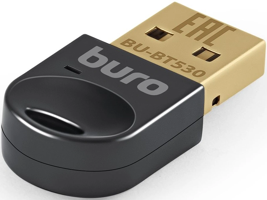 Адаптер USB Buro BU-BT530 BT5.3+EDR class 1.5 20м черный — миниатюра 2