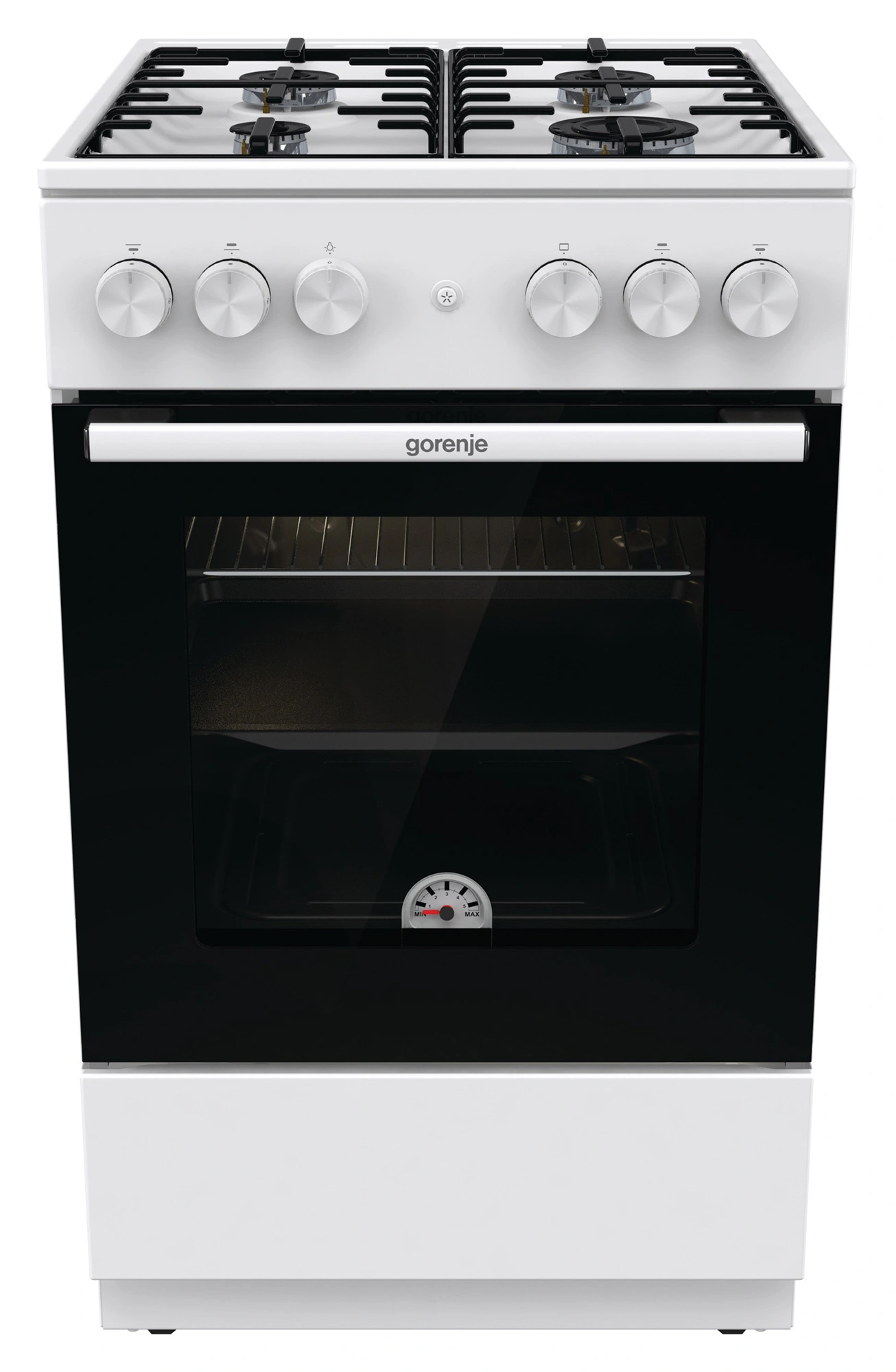 Плита Газовая Gorenje GG5A12WH белый (без крышки) реш.сталь — фото 1