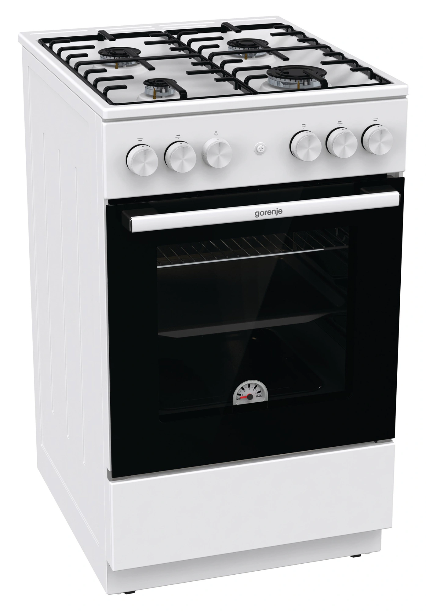 Плита Газовая Gorenje GG5A12WH белый (без крышки) реш.сталь — миниатюра 2