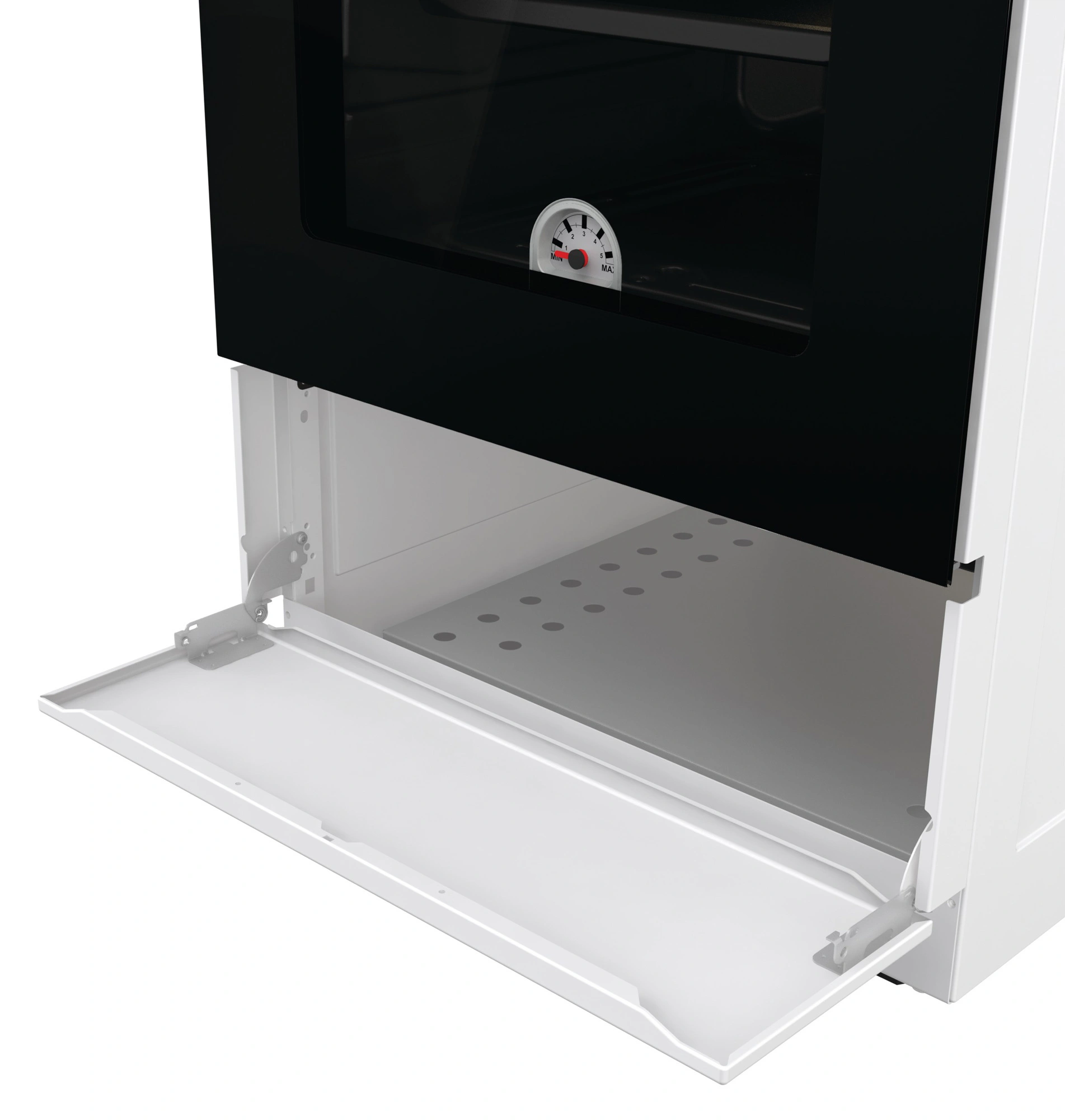 Плита Газовая Gorenje GG5A12WH белый (без крышки) реш.сталь — миниатюра 10